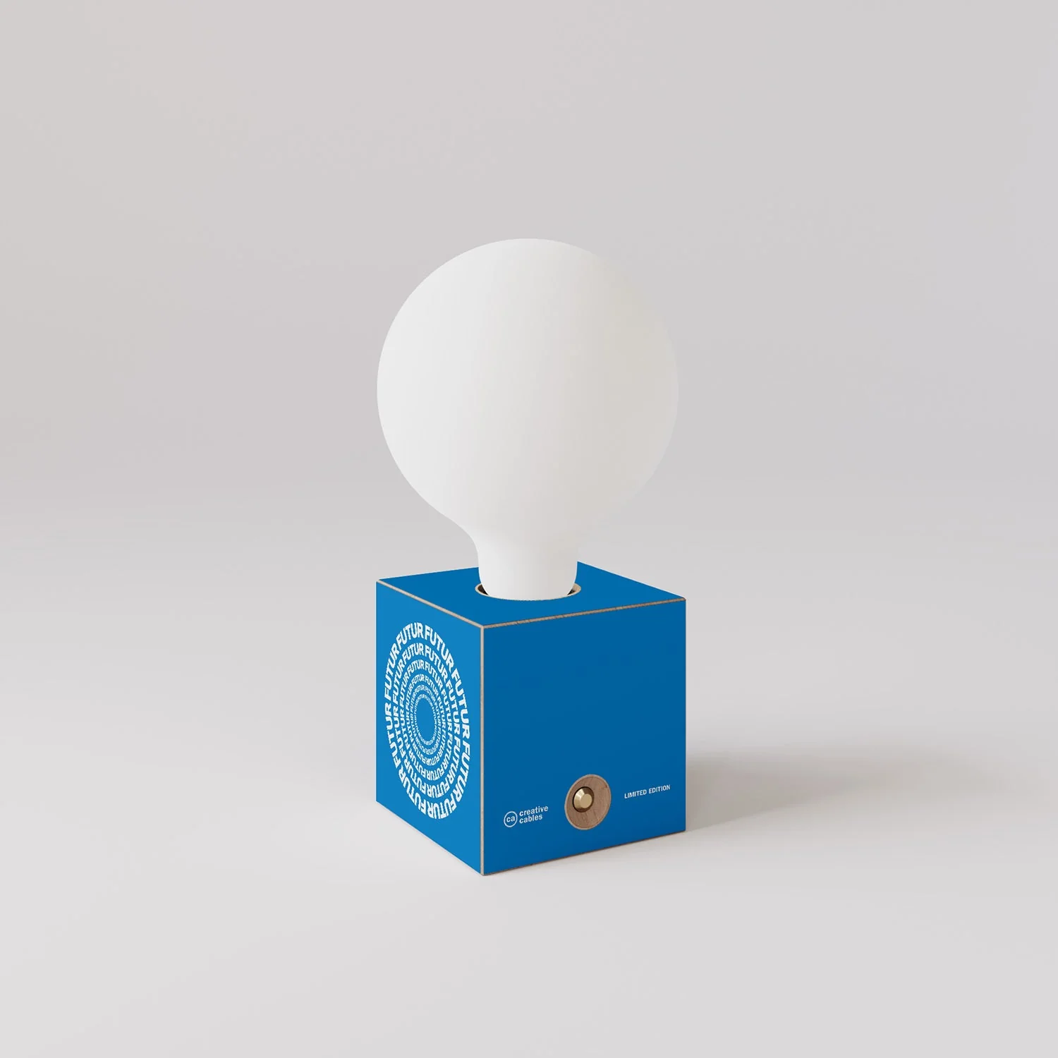 Cabless03 "Futur" batterijlamp met porseleineffect globe-lamp - Futur Festival - Image 3