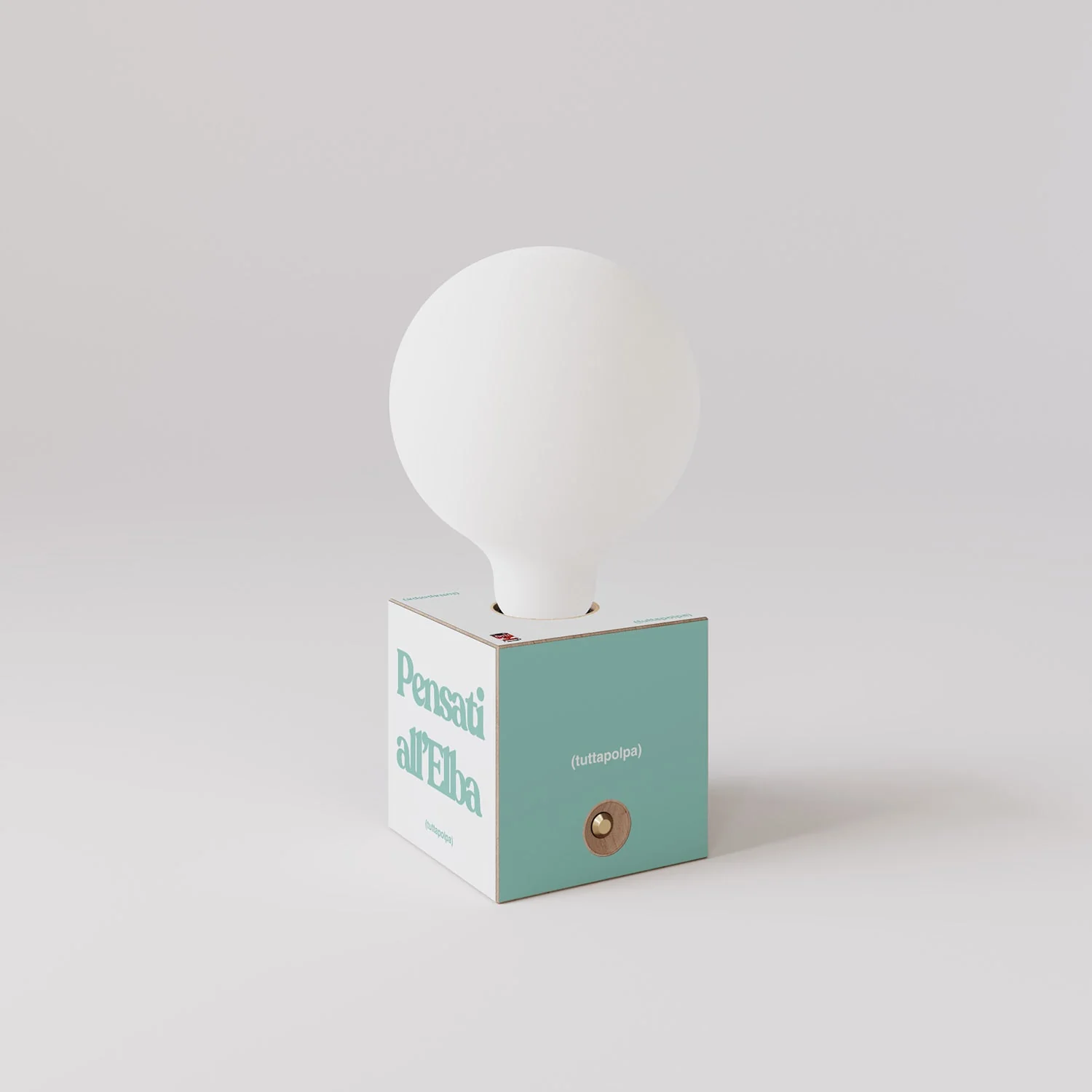 Cabless03 "Pensati all’Elba" batterijlamp met porseleineffect globe-lamp - Tuttapolpa - Image 3