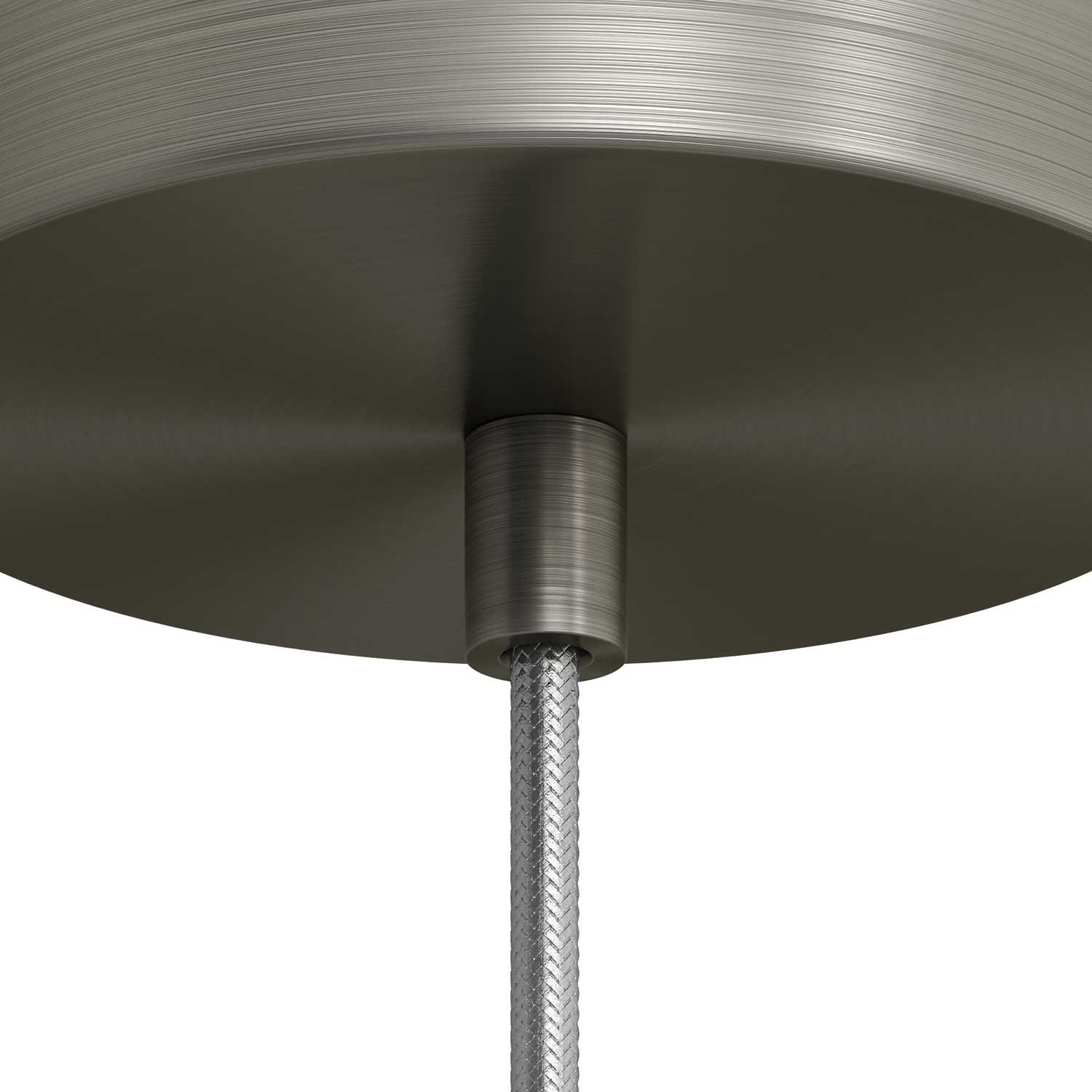 Cilindrische trekontlaster in metaal, compleet met stang, moer en ring - Mat titanium - Image 3