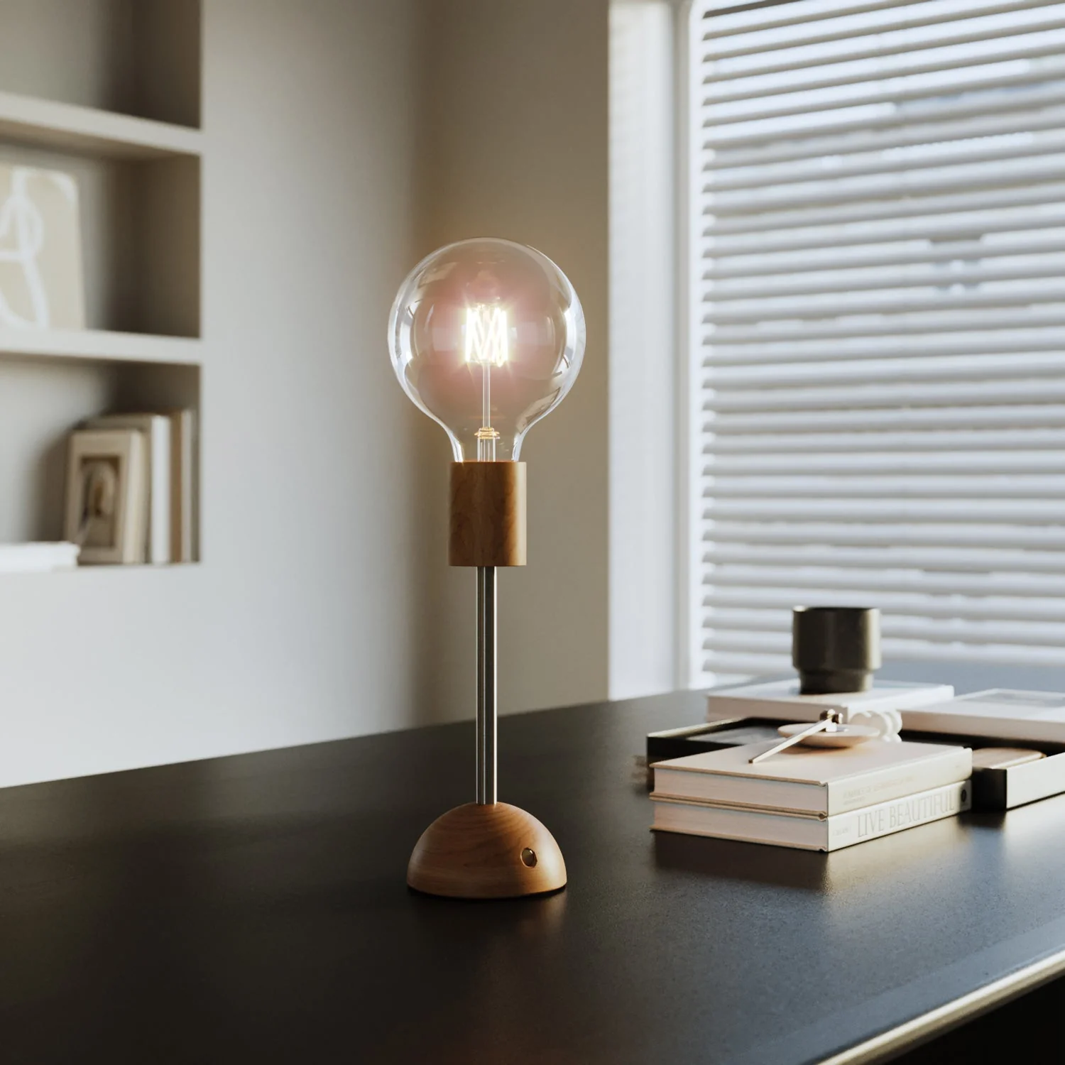 Draagbare en oplaadbare lamp Cabless02 met lichtbron globe G125 - Neutraal - Image 4
