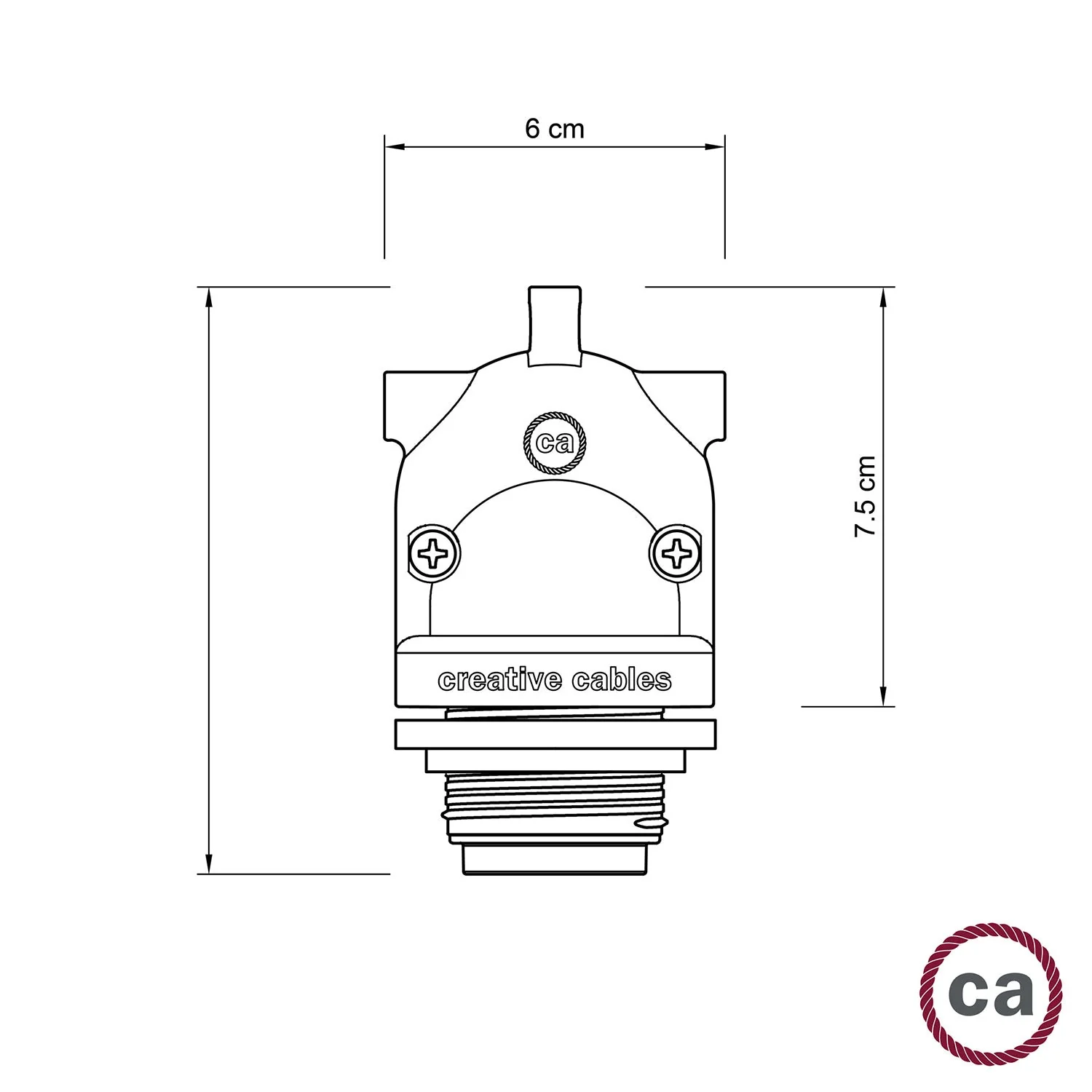 Eiva-2 - Fitting voor buitengebruik met dubbele uitgang IP65 E27 aansluiting voor Modulair systeem - Wit - Image 8