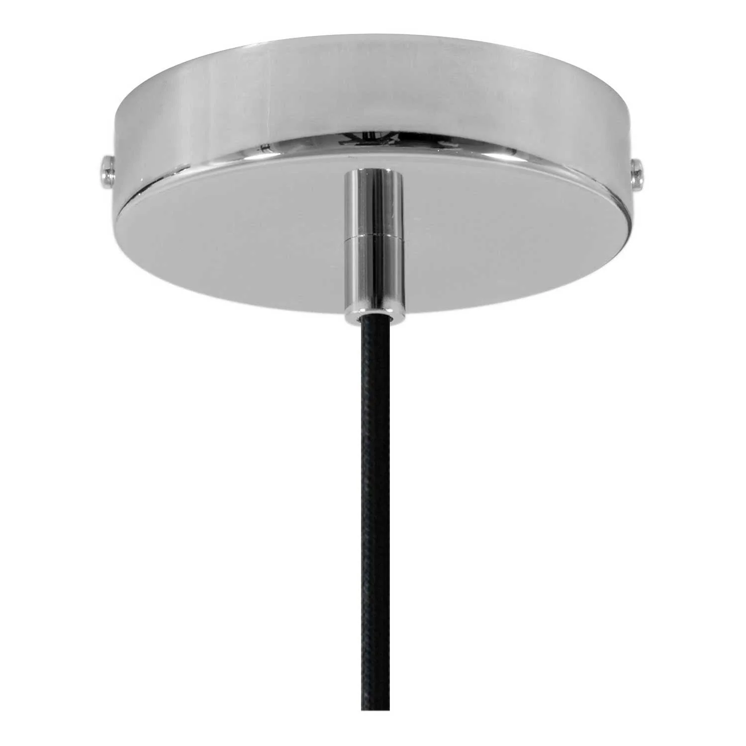 Hanglamp compleet met textiel strijkijzersnoer, Imbuto lampenkap van beton en metalen afwerkingen - Donker beton - Image 2