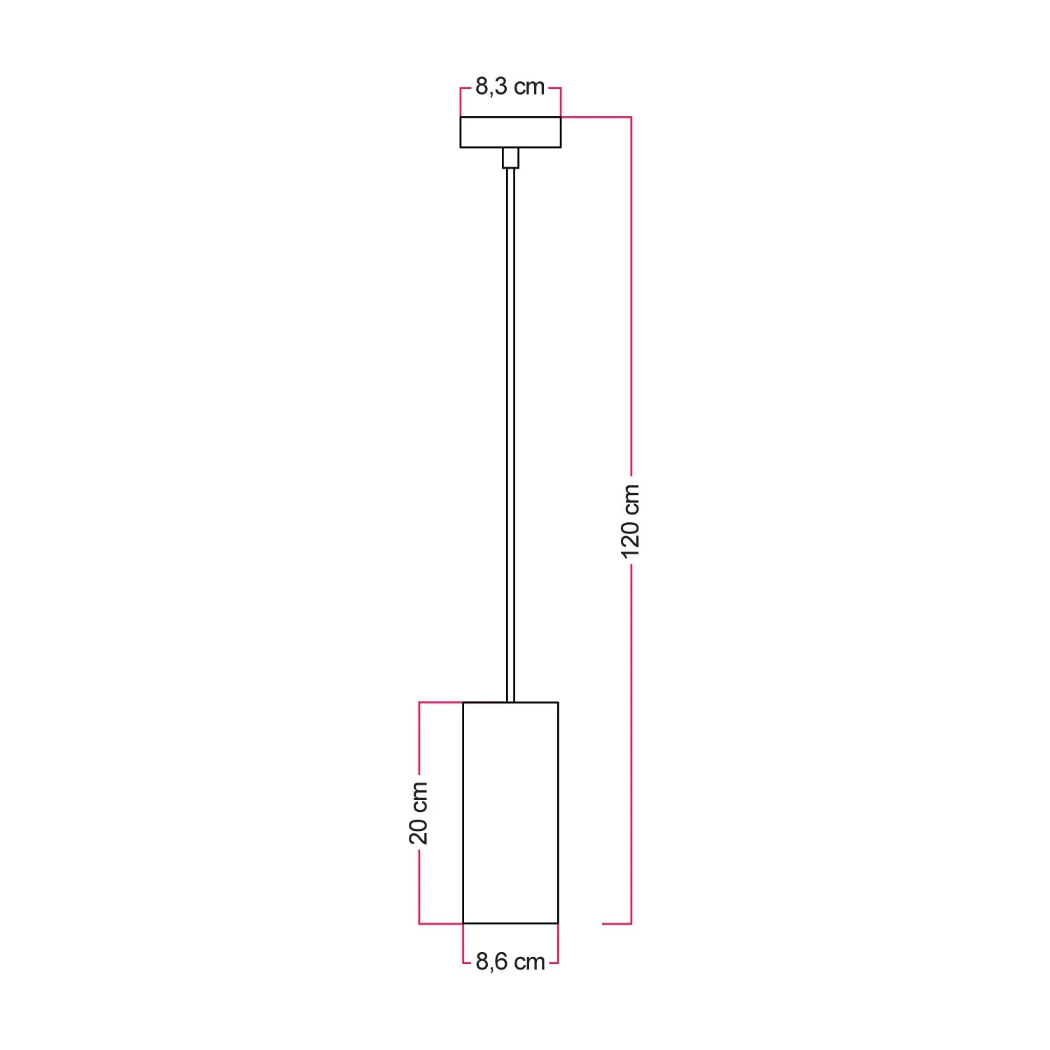 Hanglamp met lampenkap in hout voor spot Tub-E27 - Image 5