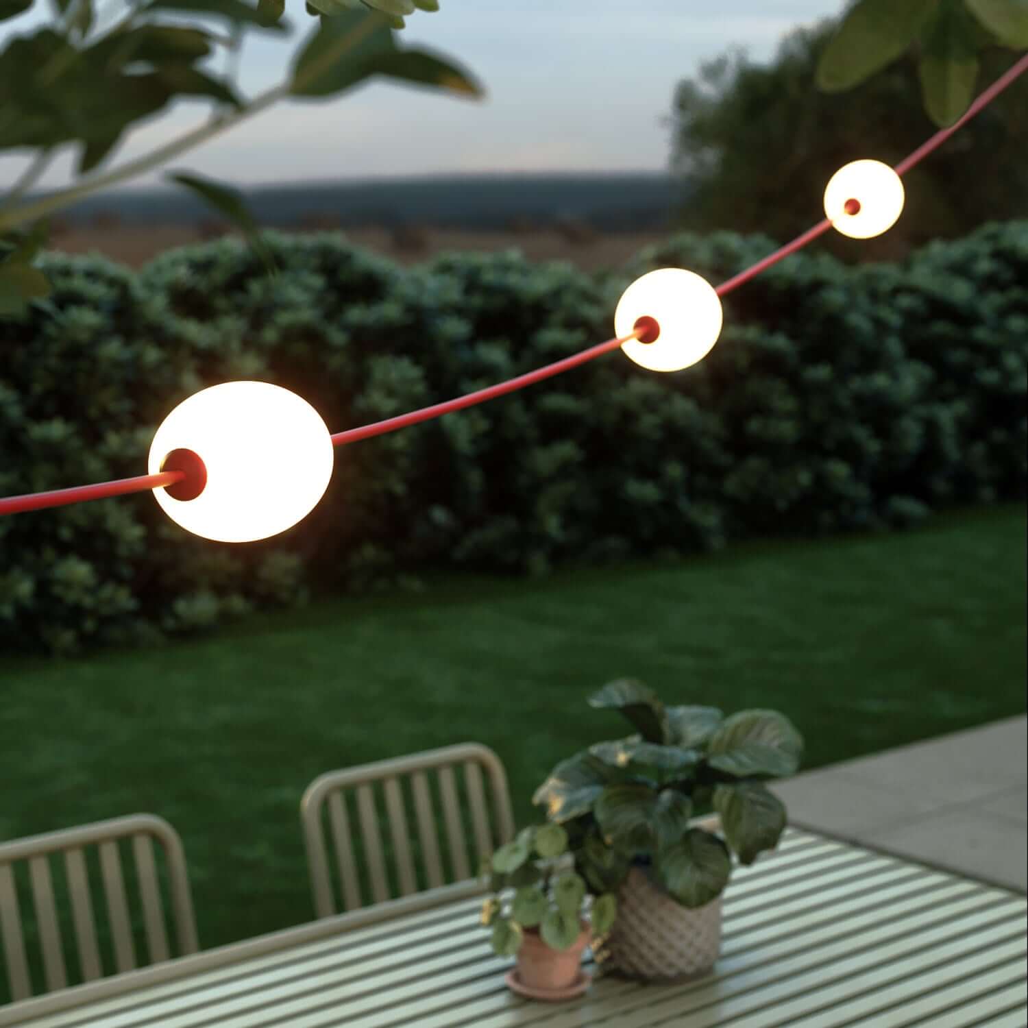 Lichtslinger 3 lichtpunten voor buiten IP67 Rood zeester - Marina3 - Image 3