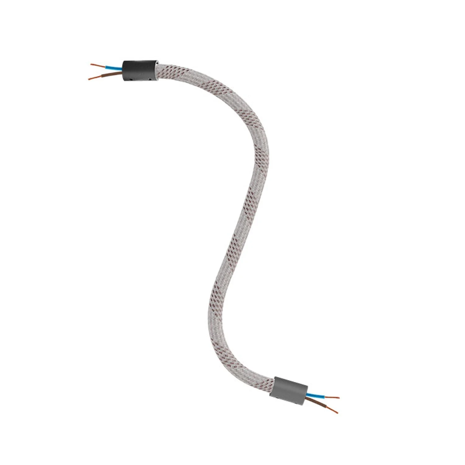 Kit Creative Flex flexibele verlengbuis bekleed met RM72 Mèlange licht textiel met metalen uiteinden - Image 12