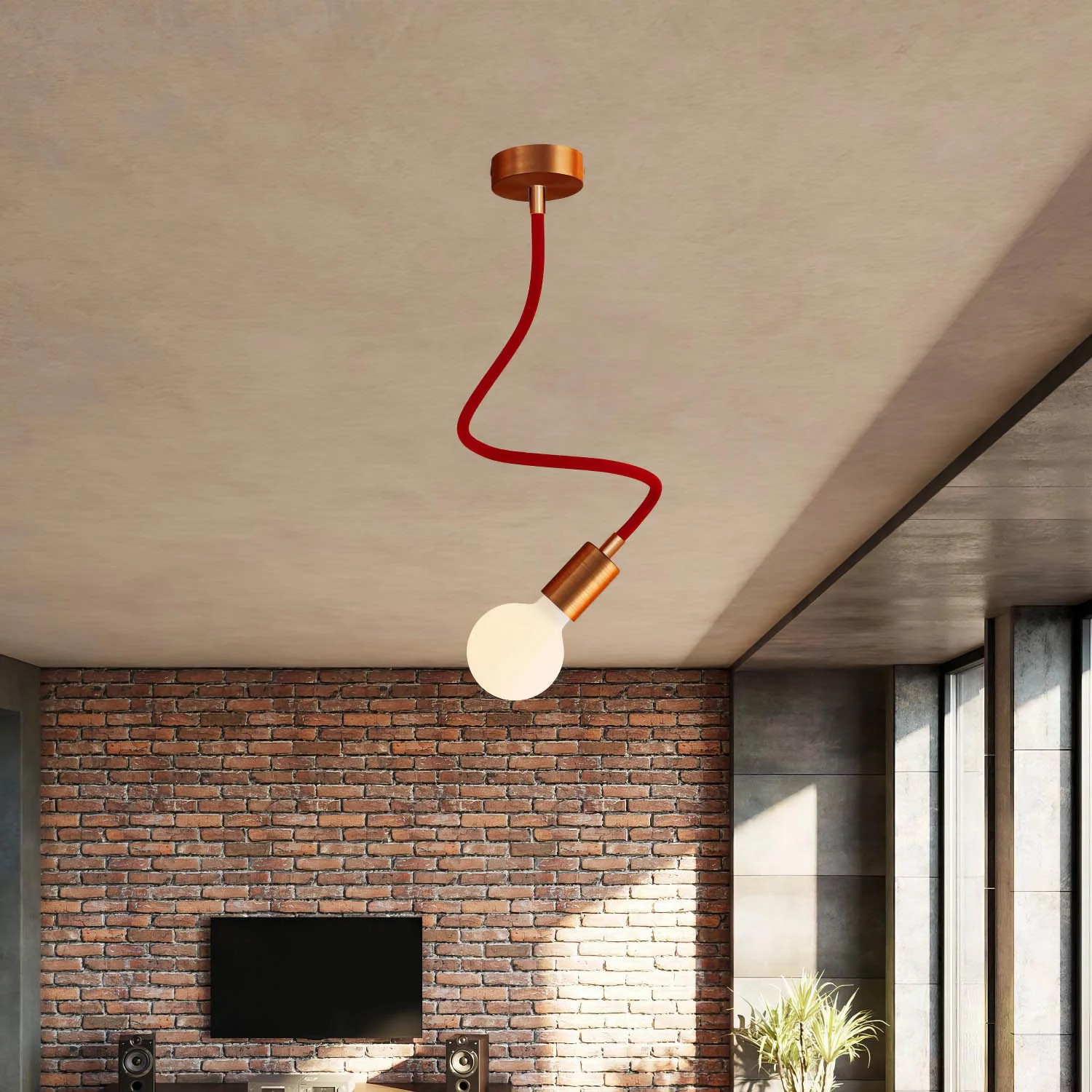 Kit Creative Flex flexibele verlengbuis bekleed met RM09 Rood textiel met metalen uiteinden - Image 30