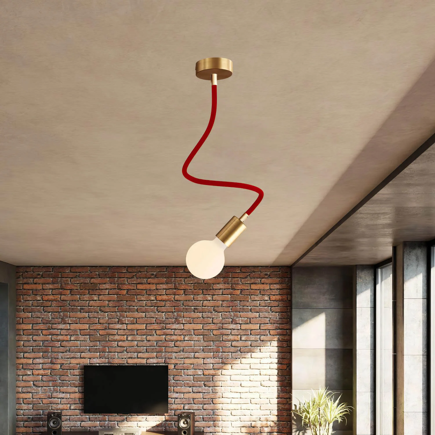 Kit Creative Flex flexibele verlengbuis bekleed met RM09 Rood textiel met metalen uiteinden - Image 37