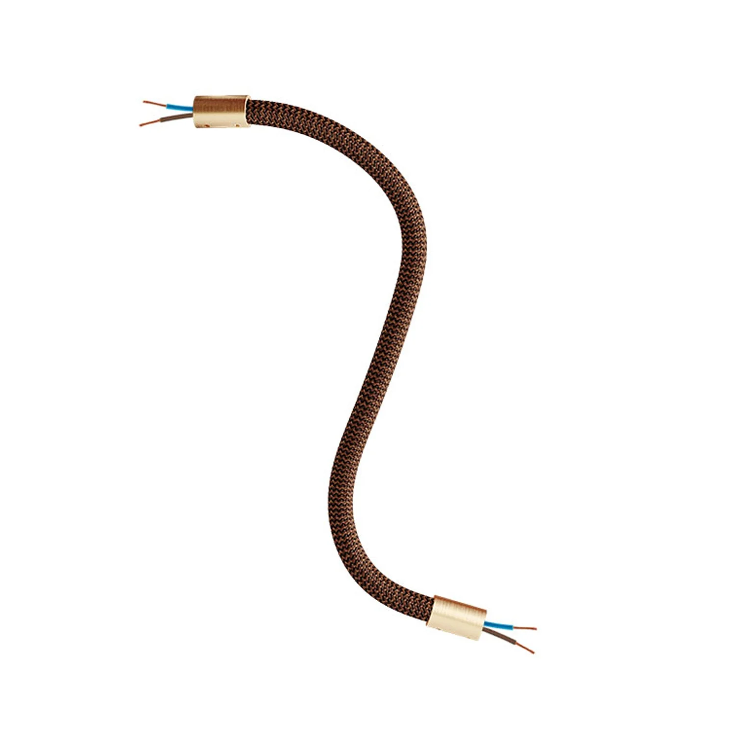 Kit Creative Flex flexibele verlengbuis bekleed met stof RZ22 Zwart Whiskey met metalen uiteinden - Image 33