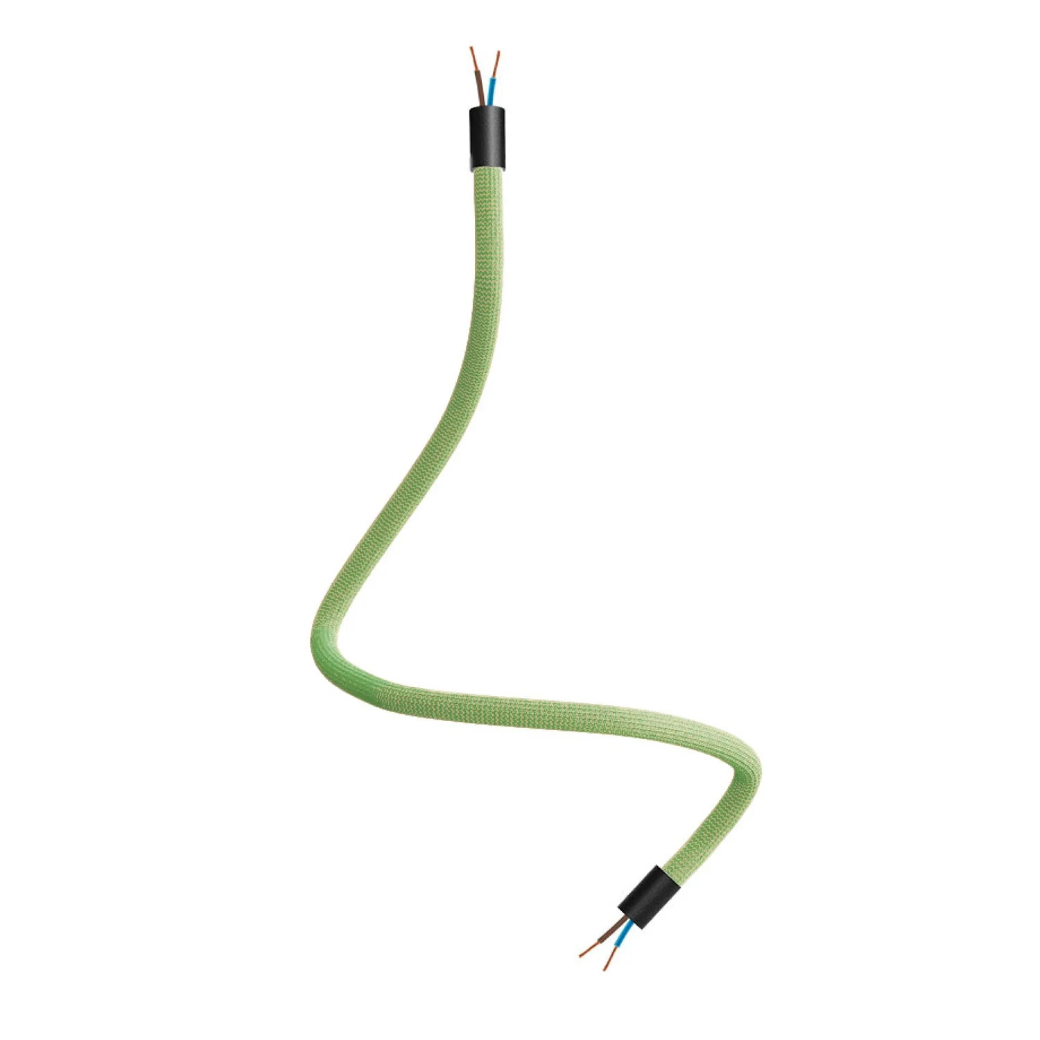 Kit Creative Flex flexibele buis bekleed met RM77 grasgroene stof en metalen uiteinden - Image 15