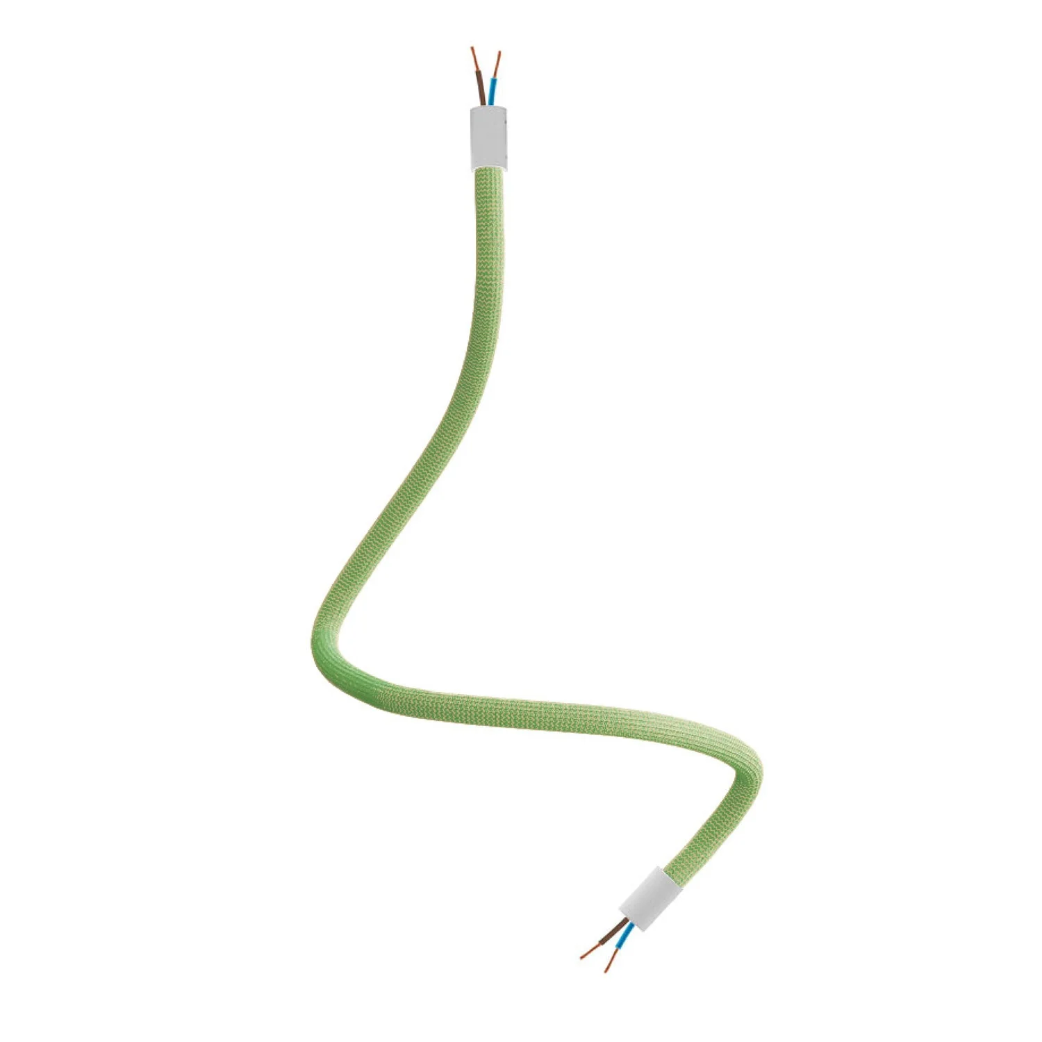Kit Creative Flex flexibele buis bekleed met RM77 grasgroene stof en metalen uiteinden - Image 6
