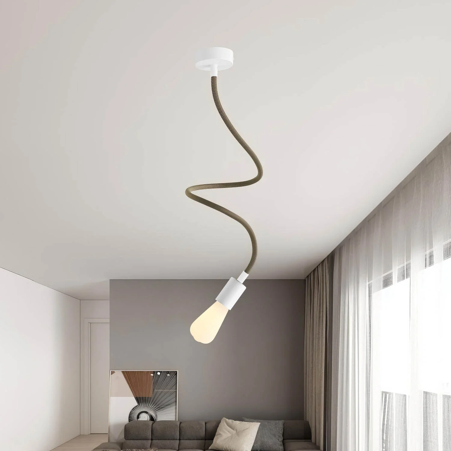 Kit Creative Flex flexibele verlengbuis bekleed met RZ24 zwart en goud stof en metalen uiteinden - Image 10