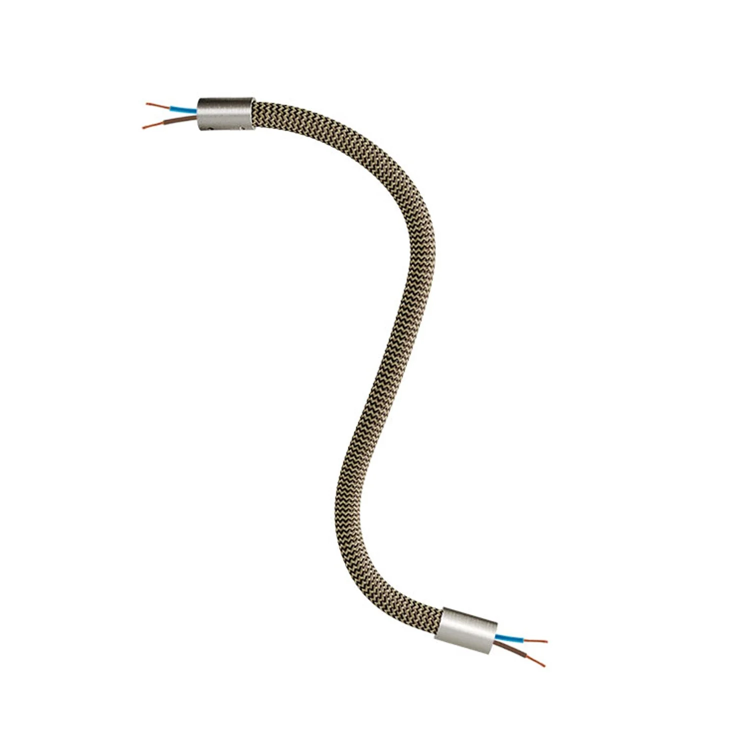 Kit Creative Flex flexibele verlengbuis bekleed met RZ24 zwart en goud stof en metalen uiteinden - Image 19
