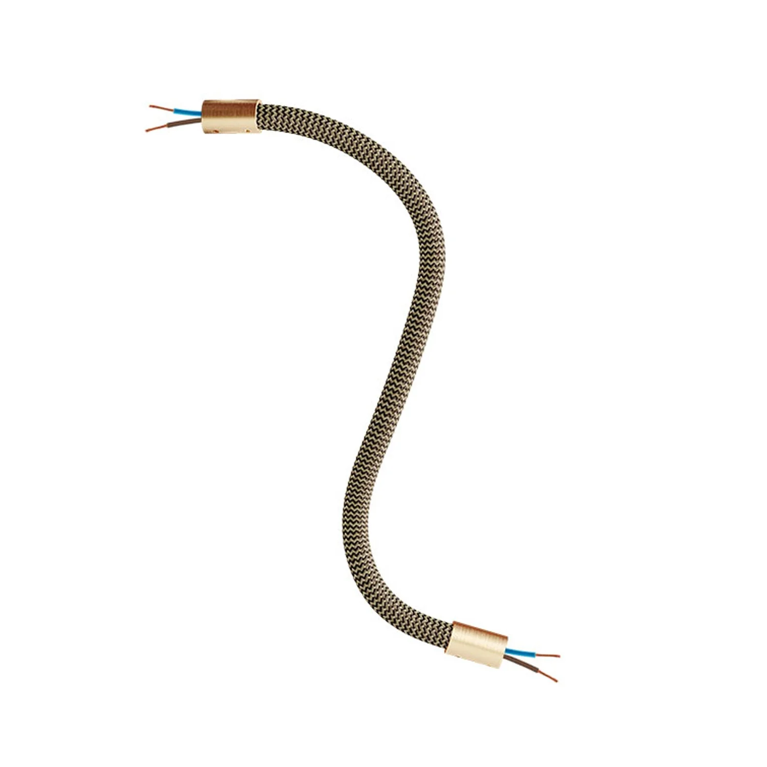 Kit Creative Flex flexibele verlengbuis bekleed met RZ24 zwart en goud stof en metalen uiteinden - Image 33