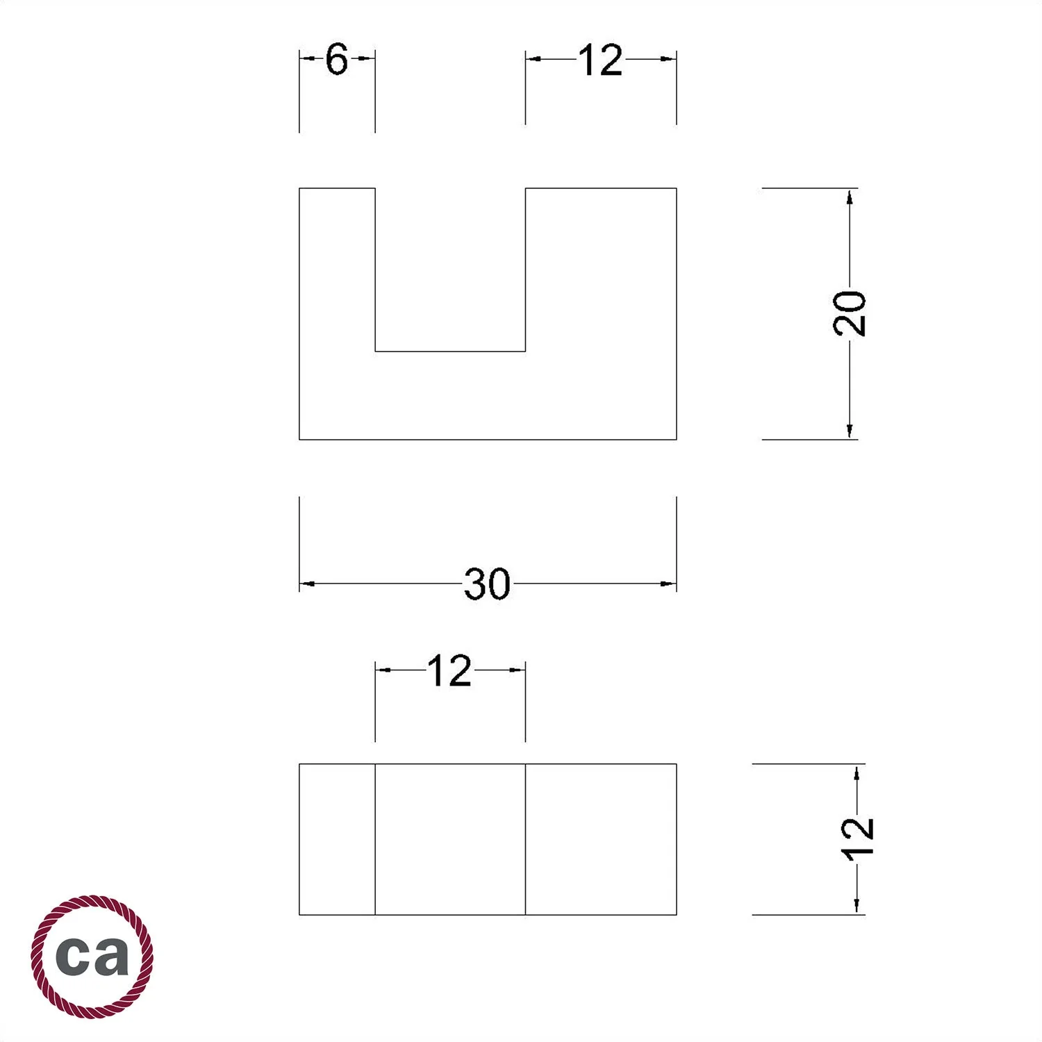 Set houten voetjes, steun voor tafellamp - Neutraal - Image 5
