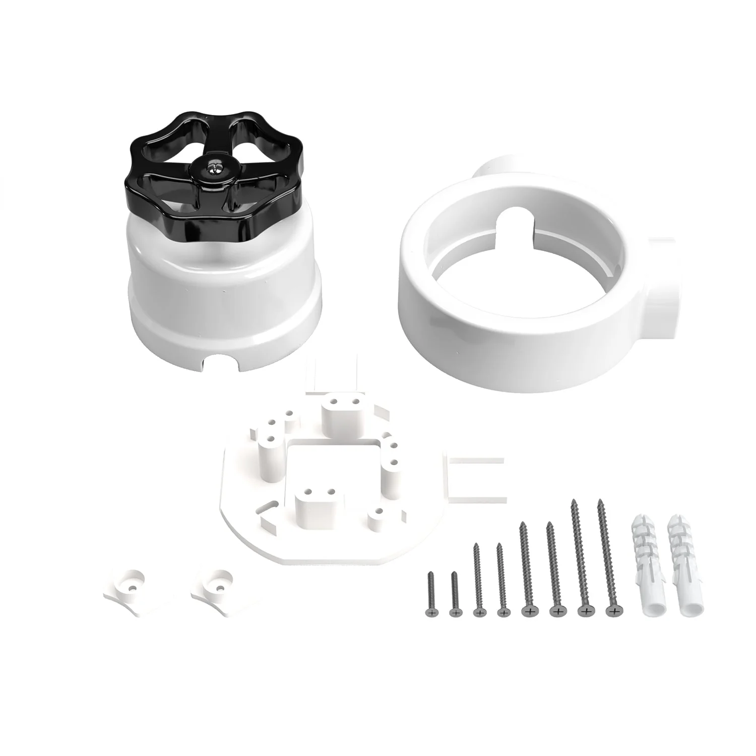 Schakelaar-/wisselkit met knop en basis voor Creative-Tubes in wit porselein - Image 36