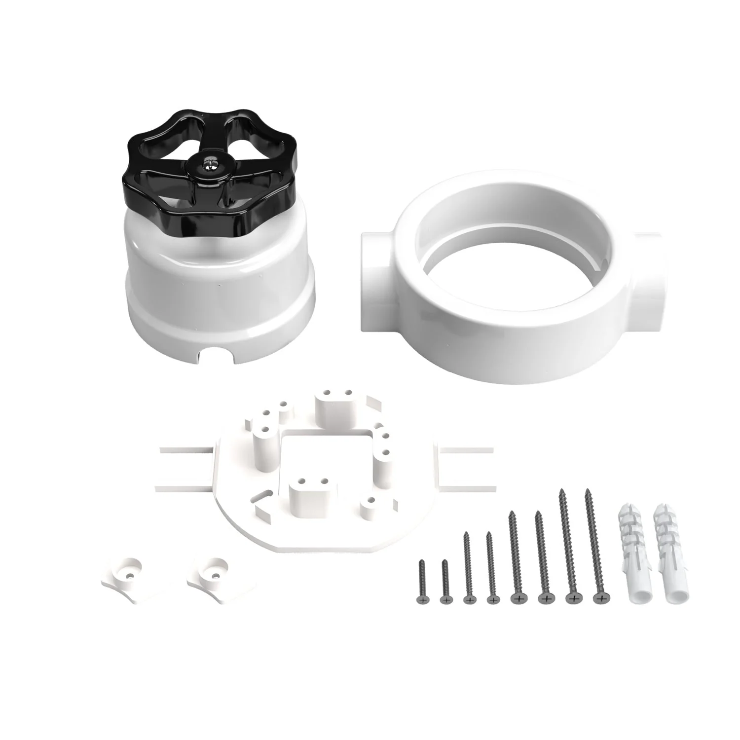 Schakelaar-/wisselkit met knop en basis voor Creative-Tubes in wit porselein - Image 41