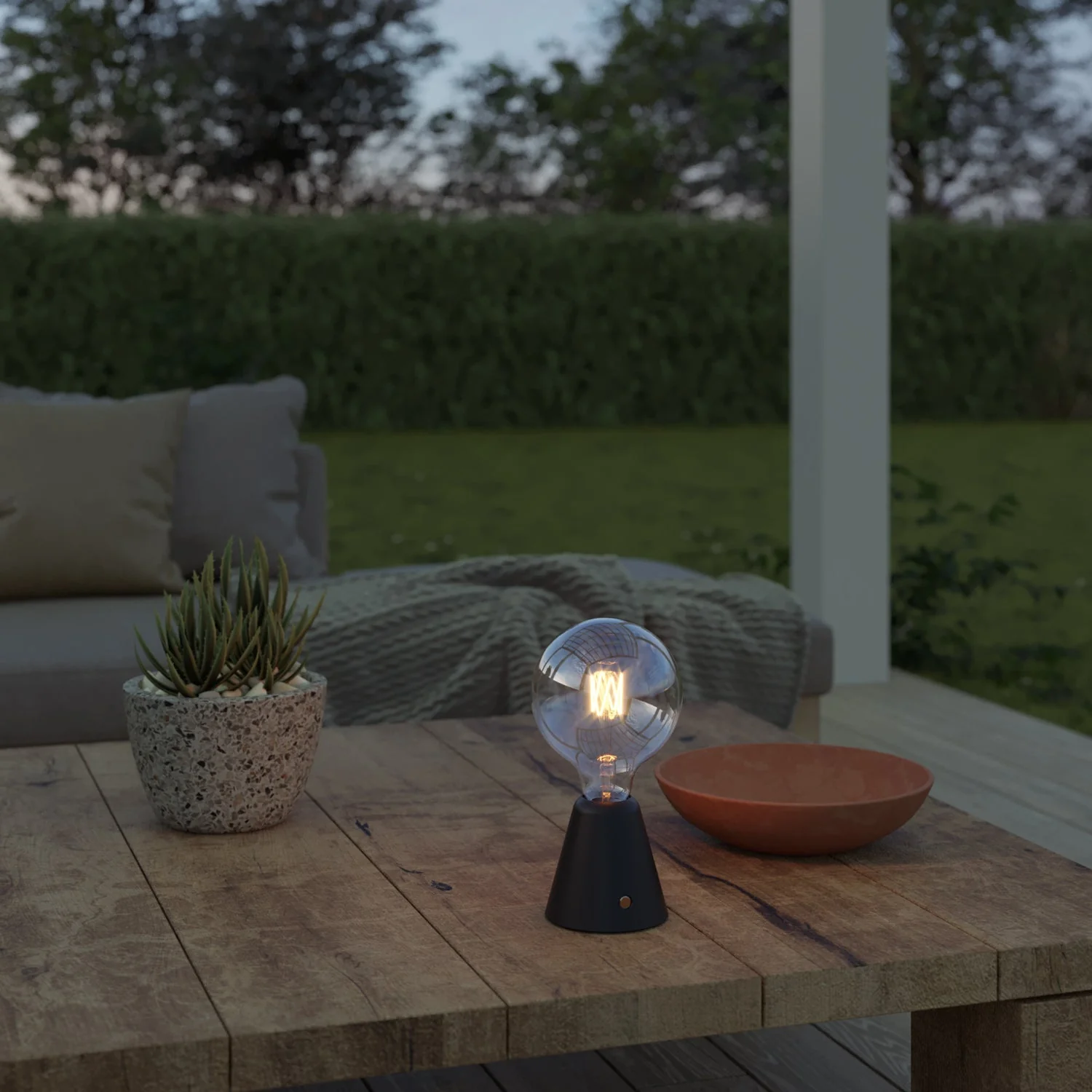 Draagbare oplaadbare Cabless01 lamp met G125 lichtbron - Zwart - Image 3