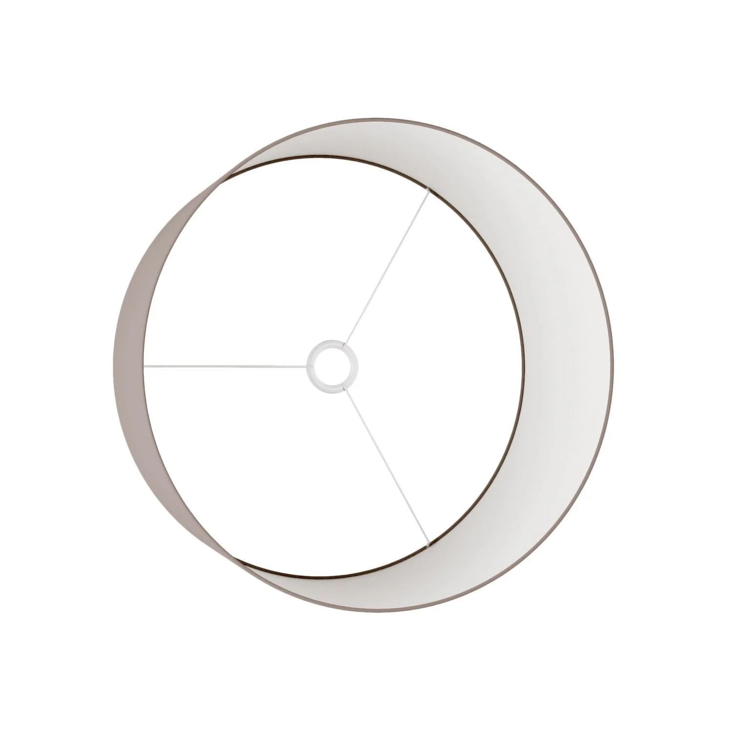 Lampenkap Cilindro XL in stof met E27 fitting - Made in Italy - Arenal Cenere - Image 3