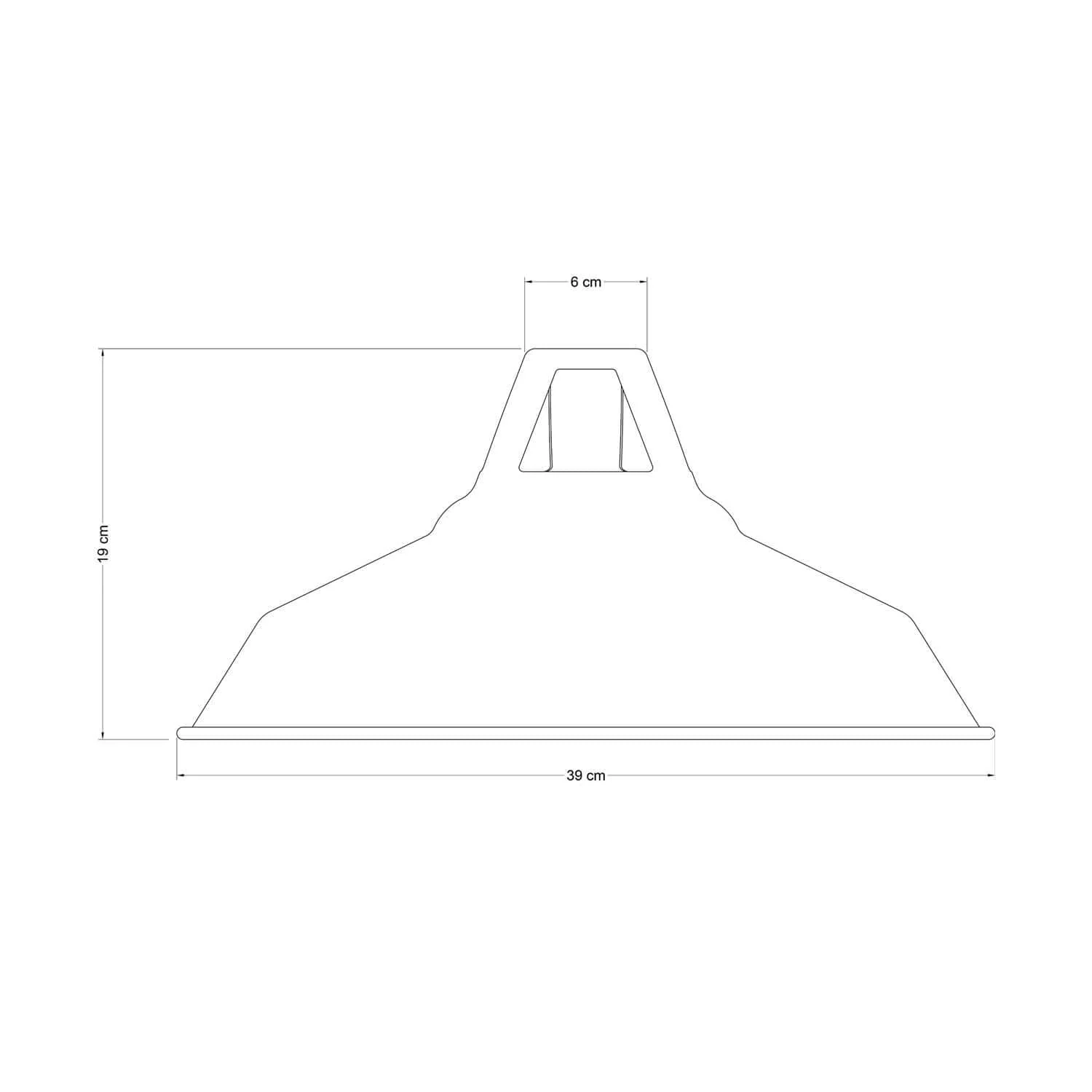 Harbour lampenkap van geëmailleerd metaal met E27 fitting, diameter 38 cm - Suikerblauw - Image 3