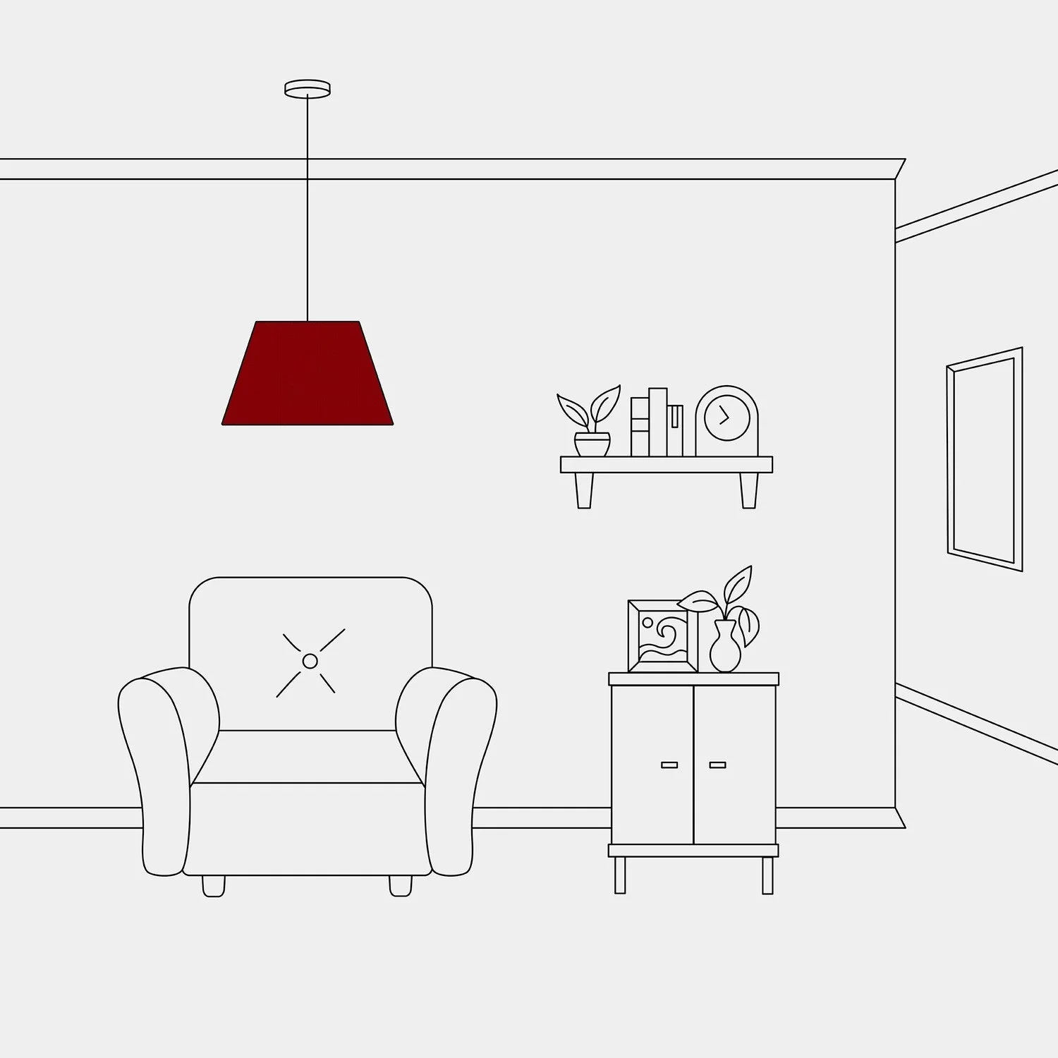 Lampenkap Impero M voor hanglamp met E27-fitting - Made in Italy - Wol Aragosta - Image 5