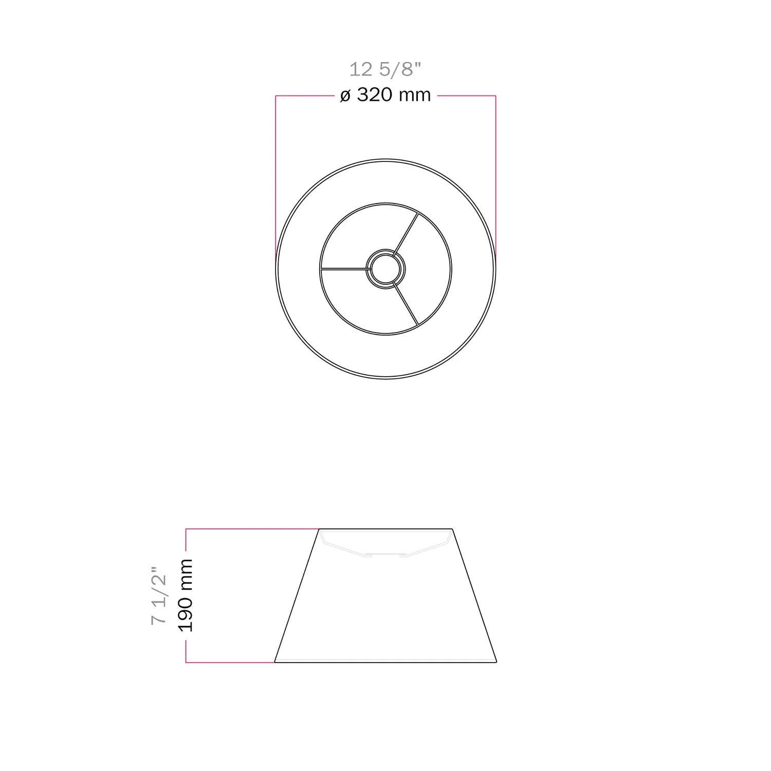 Lampenkap Impero M voor hanglamp met E27-fitting - Made in Italy - Wol Aragosta - Image 6