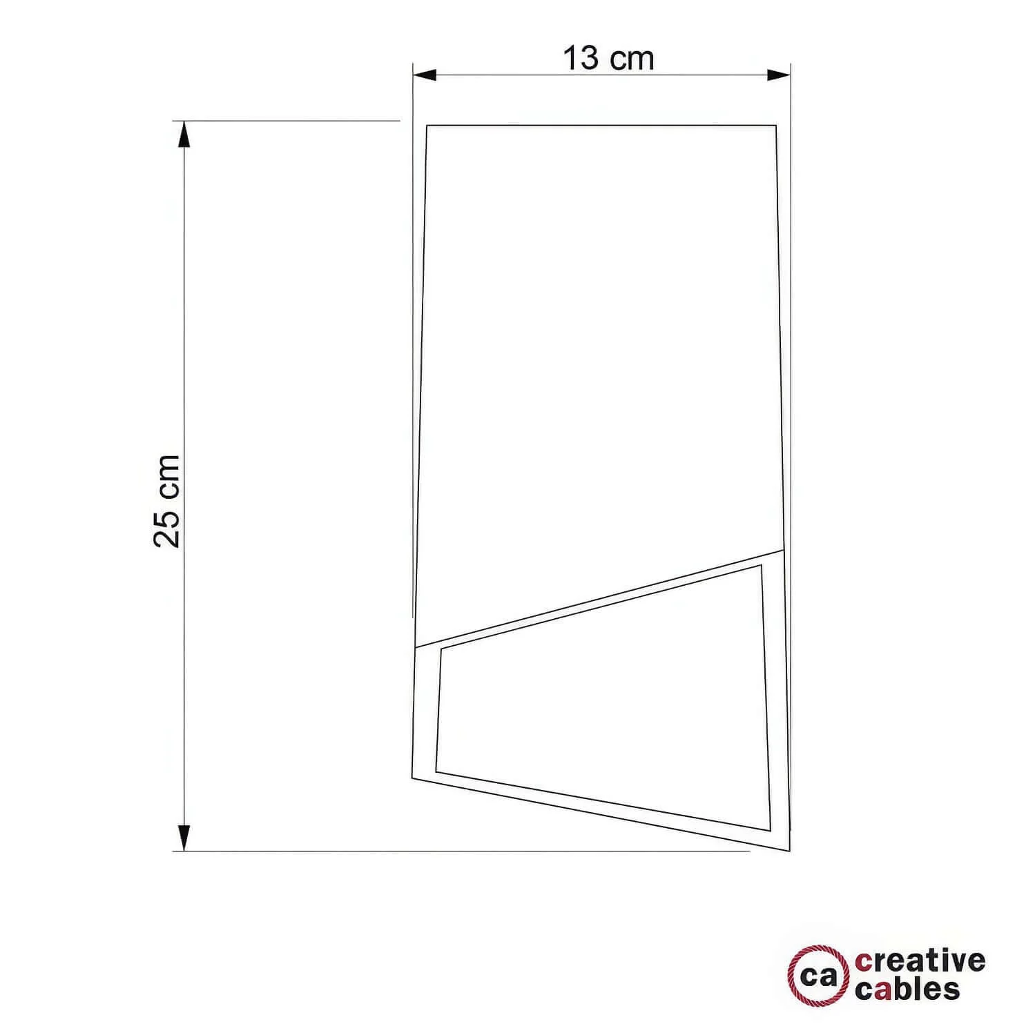 Prisma lampenkap in beton voor hanglamp, compleet met trekontlaster en E27 fitting - Licht beton - Image 5