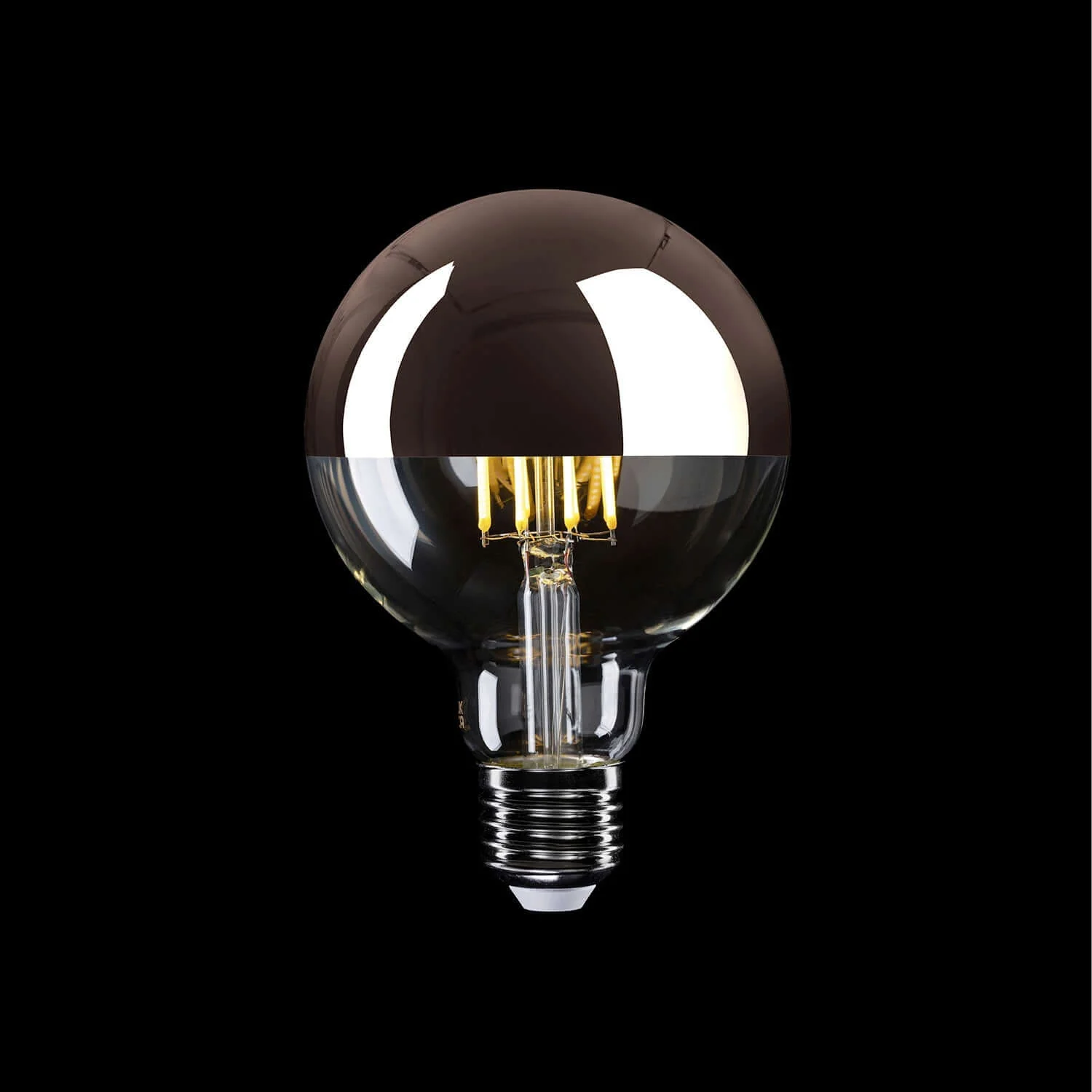 Lichtbron LED Half Bol Koper Globe G95 7W 650Lm E27 2700K Dimbaar - A24 - Image 2