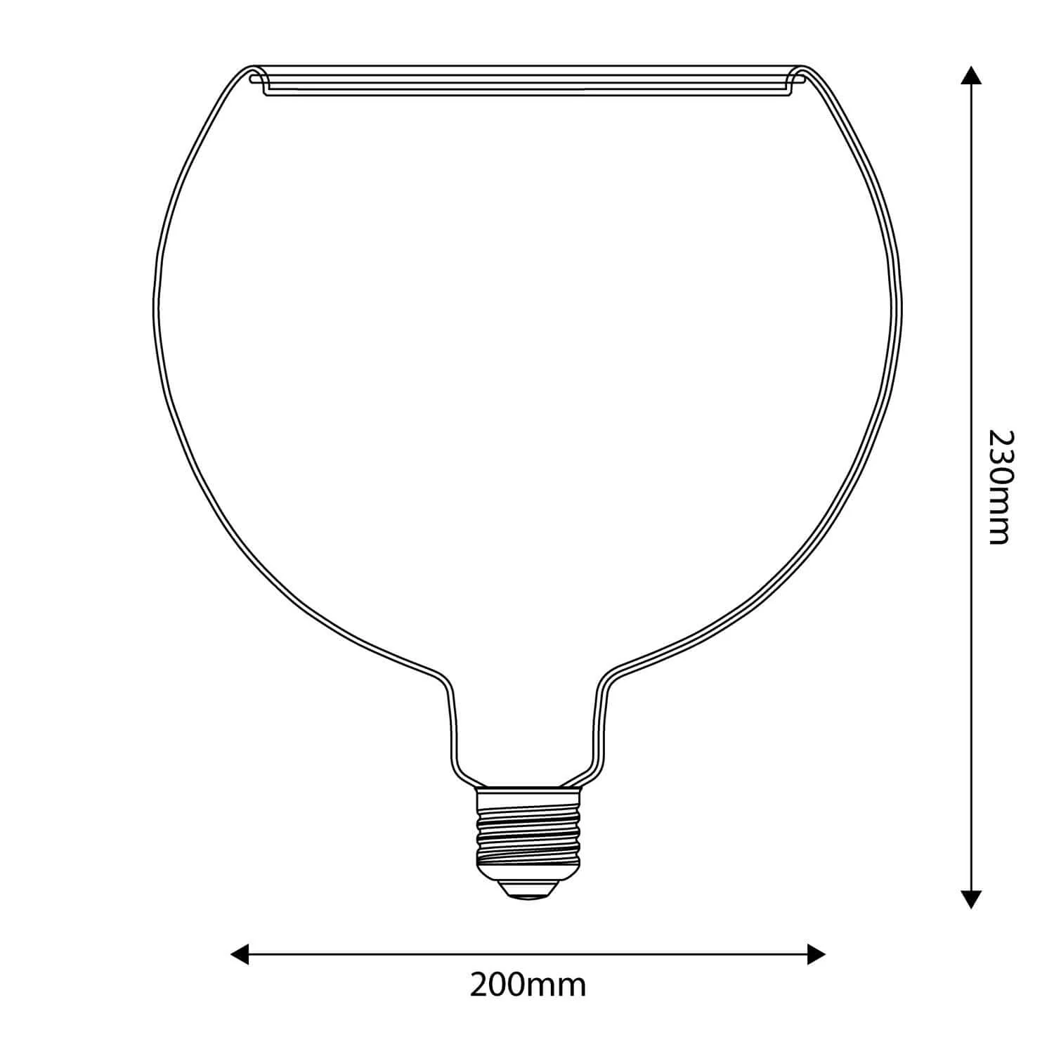 Lichtbron LED Smoky Ghost Line CRI 90 G200 6W 300Lm E27 1900K Dimbaar - G16 - Image 4