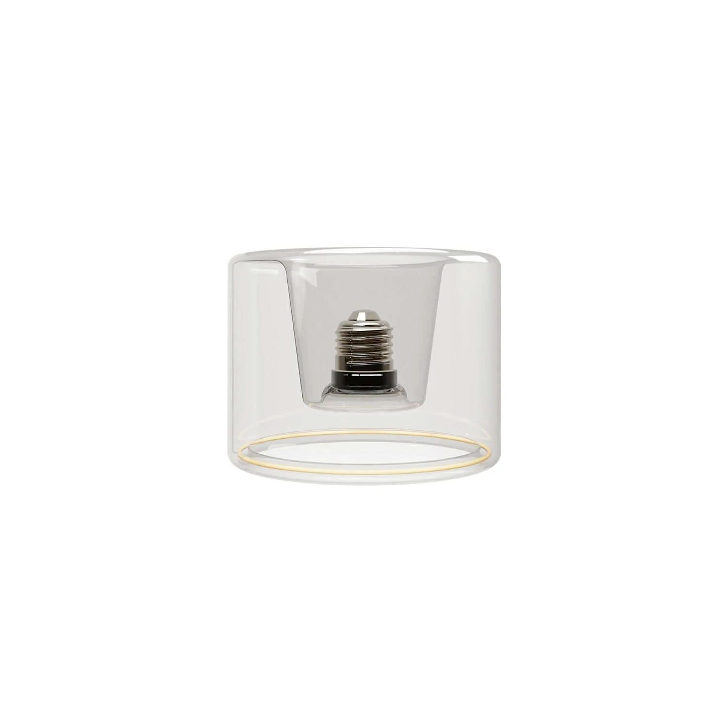Lichtbron LED Transparant Ghost Line Recessed Donut 120x90 6W 500Lm E27 2200K Dimbaar - G03