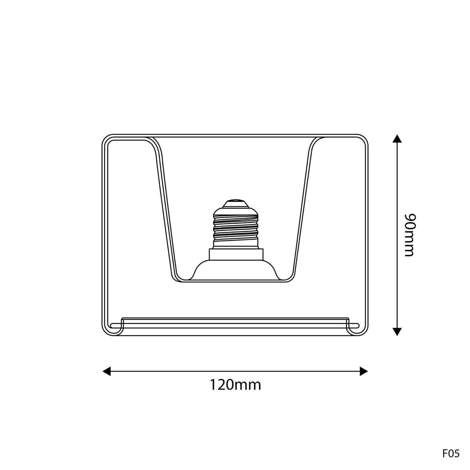 Lichtbron LED Transparant Ghost Line Recessed Donut 120x90 6W 500Lm E27 2200K Dimbaar - G03 - Image 3