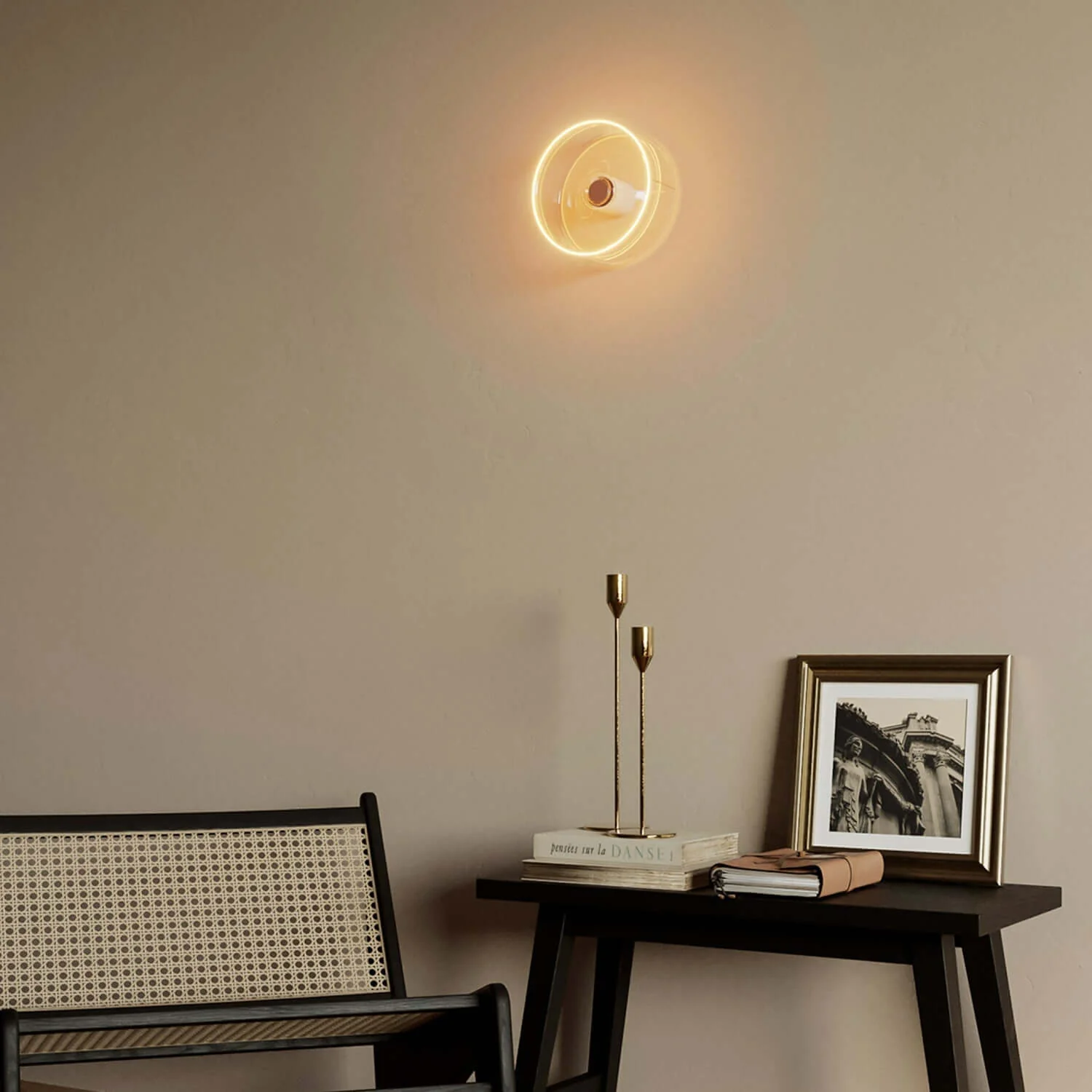 LED lichtbron Transparant Ghost Line Recessed Donut 195x83 6W 500Lm E27 2200K Dimbaar - G02 - Image 3