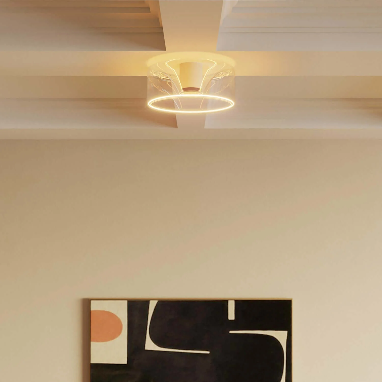 LED lichtbron Transparant Ghost Line Recessed Donut 195x83 6W 500Lm E27 2200K Dimbaar - G02 - Image 4