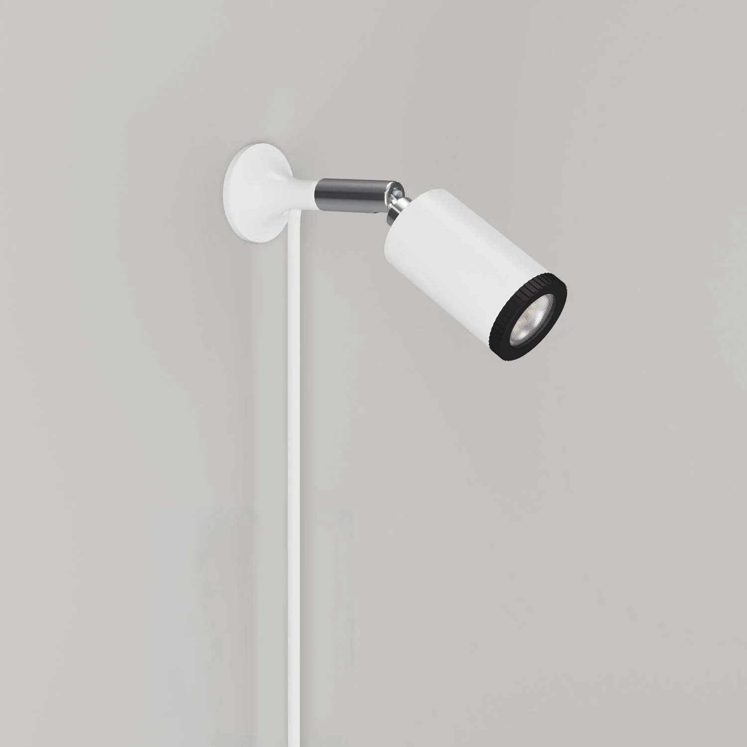 MAG-Y metalen wandlamp met draaibaar gewricht en spot - Mat wit - Image 4