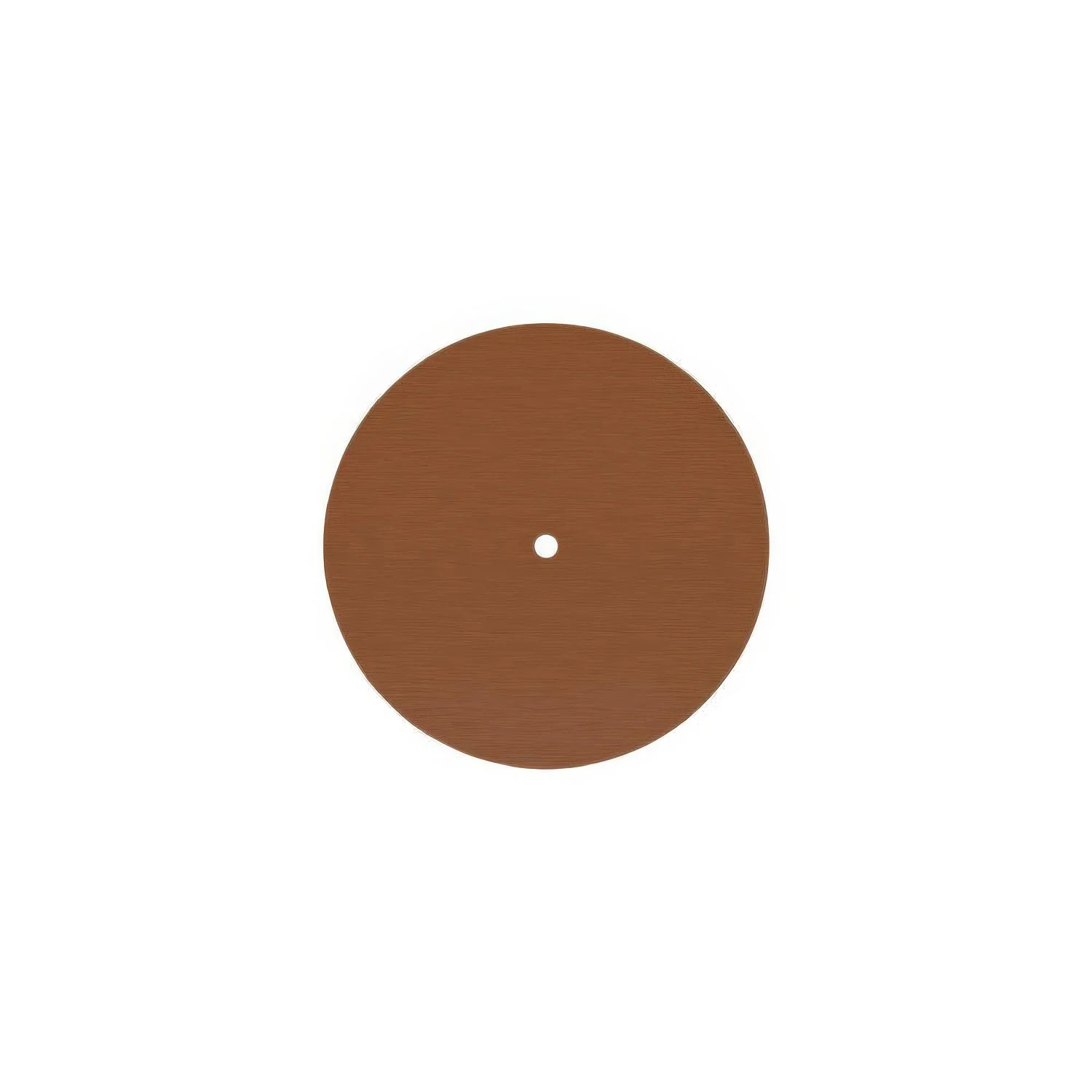 Plafondkap Rose-One rond, diameter 200 mm met 1 gat en 4 zijdelingse gaten - Dibond mat koper - Image 3