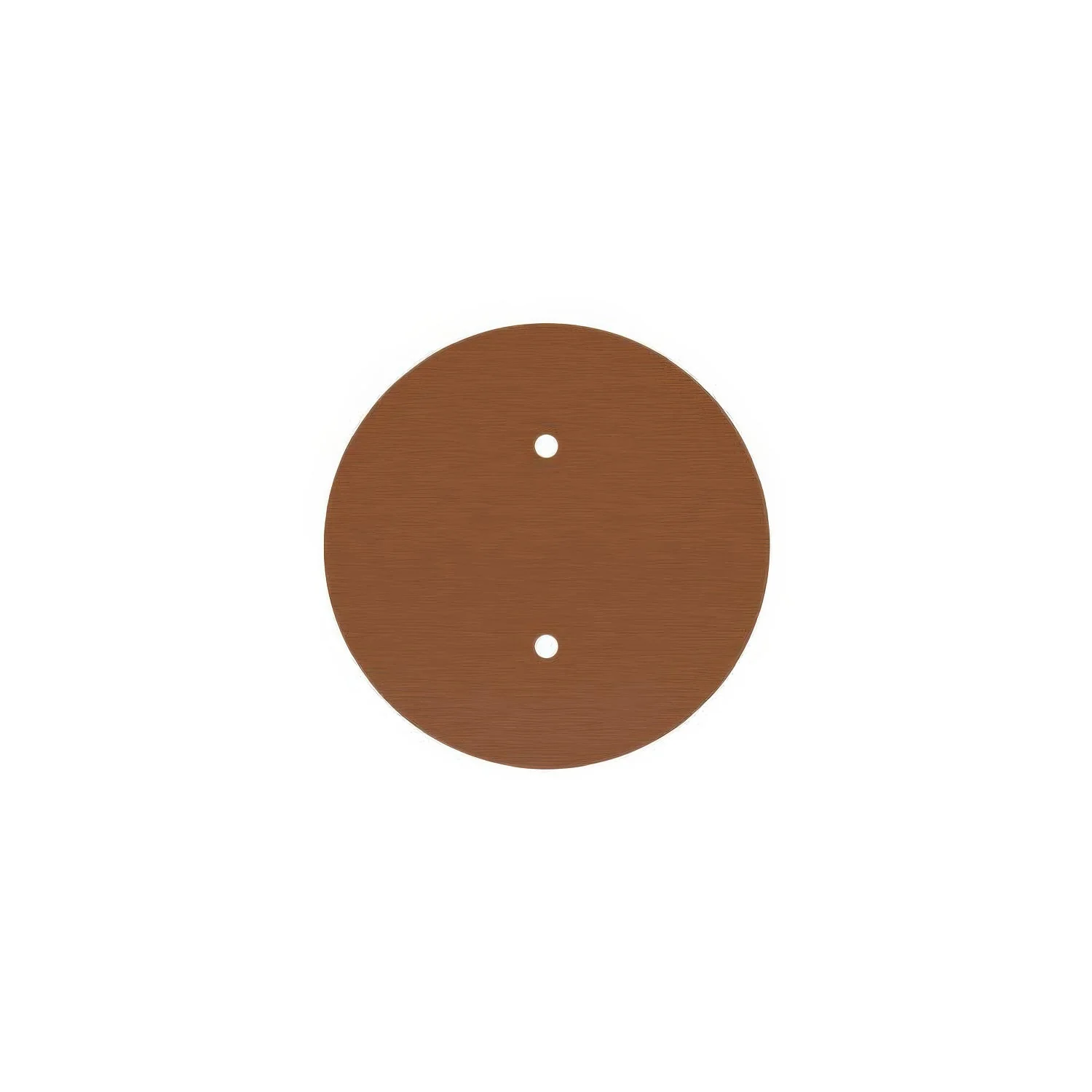 Plafondkap Rose-One rond, diameter 200 mm met 2 gaten en 4 zijdelingse gaten - Dibond Geborsteld koper - Image 3