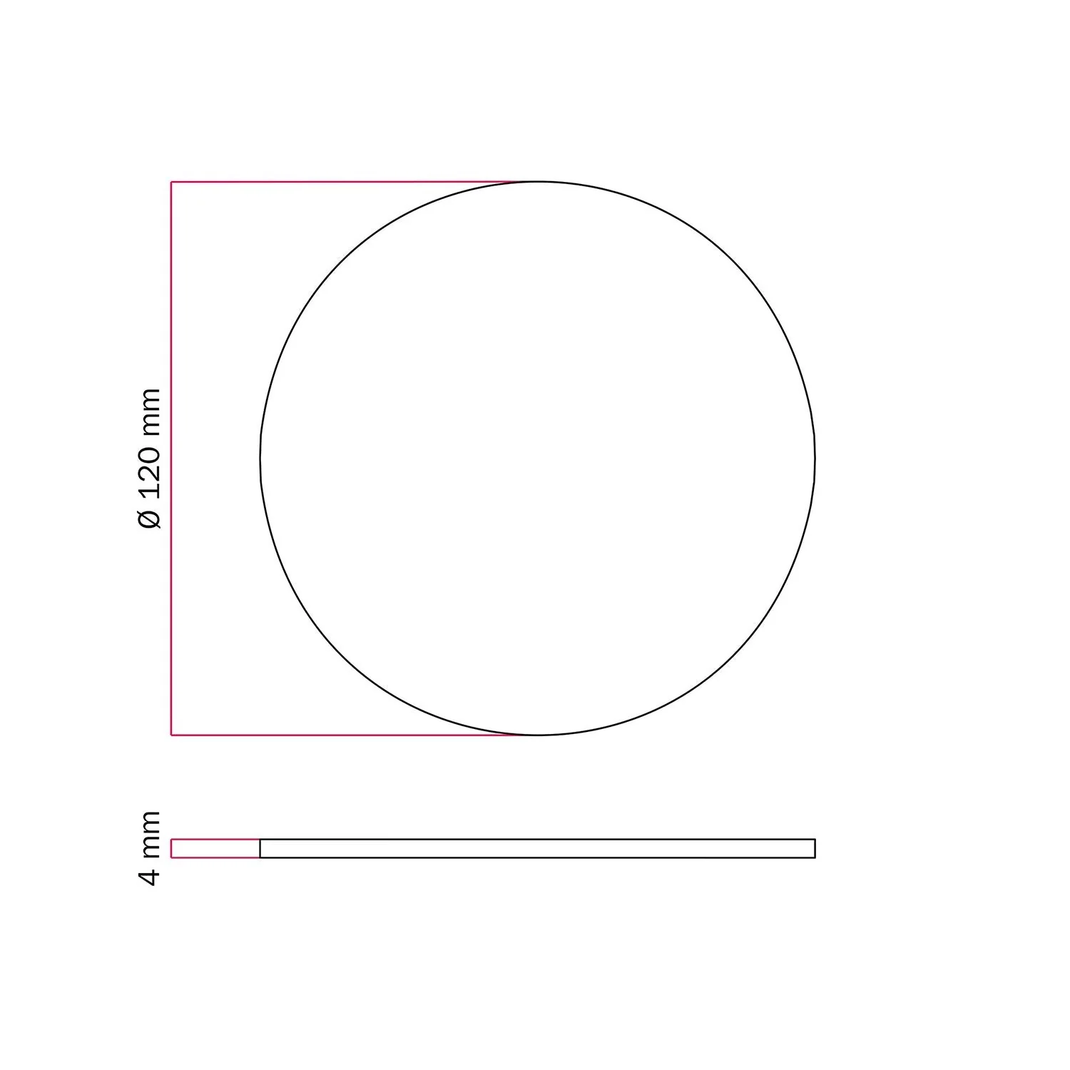 Ronde metalen voet voor tafellamp MAG-Y - Mat wit - Image 3