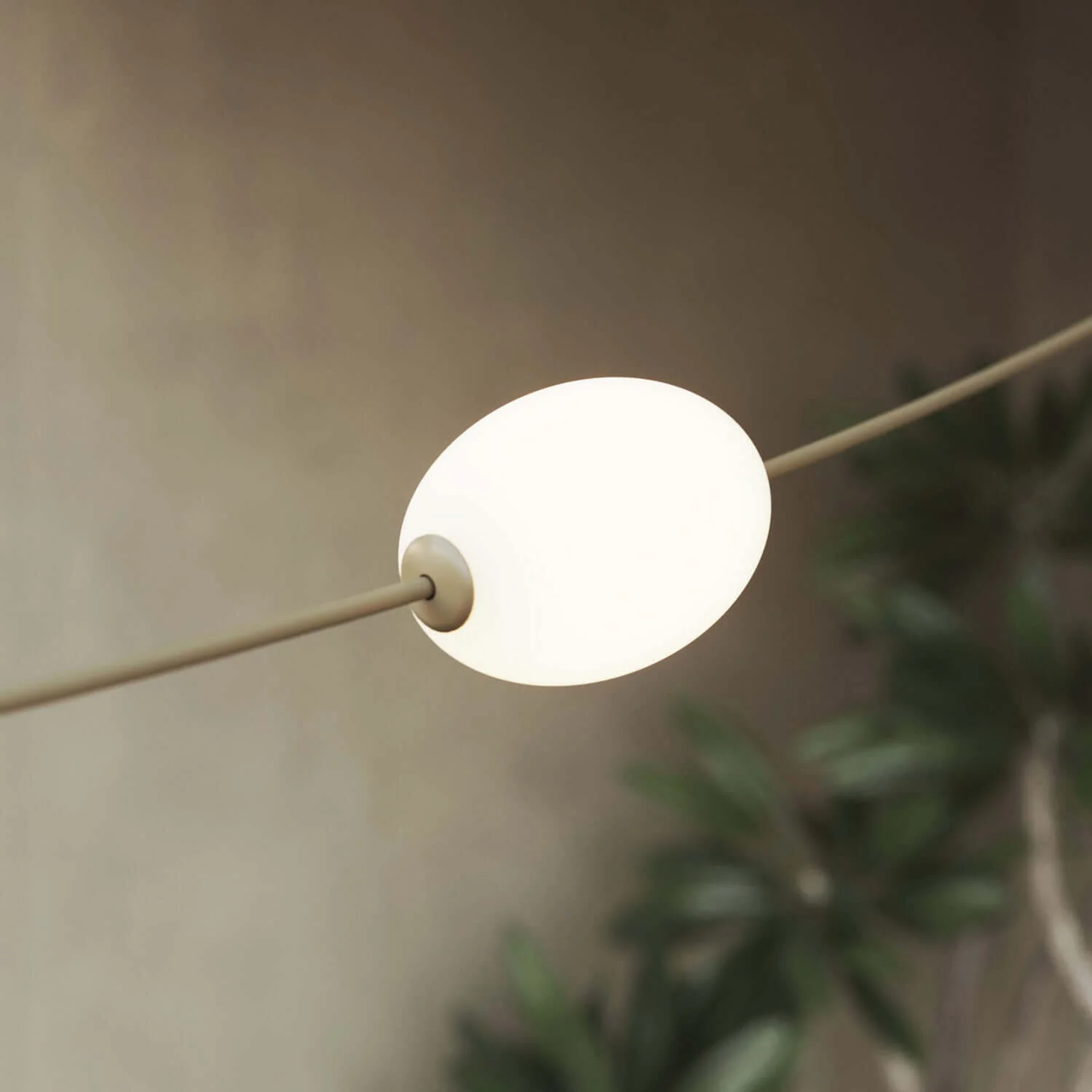 Netvormige lichtslinger 7 lichtpunten voor buiten IP67 Olijfgroen - Marina GRID - Image 6