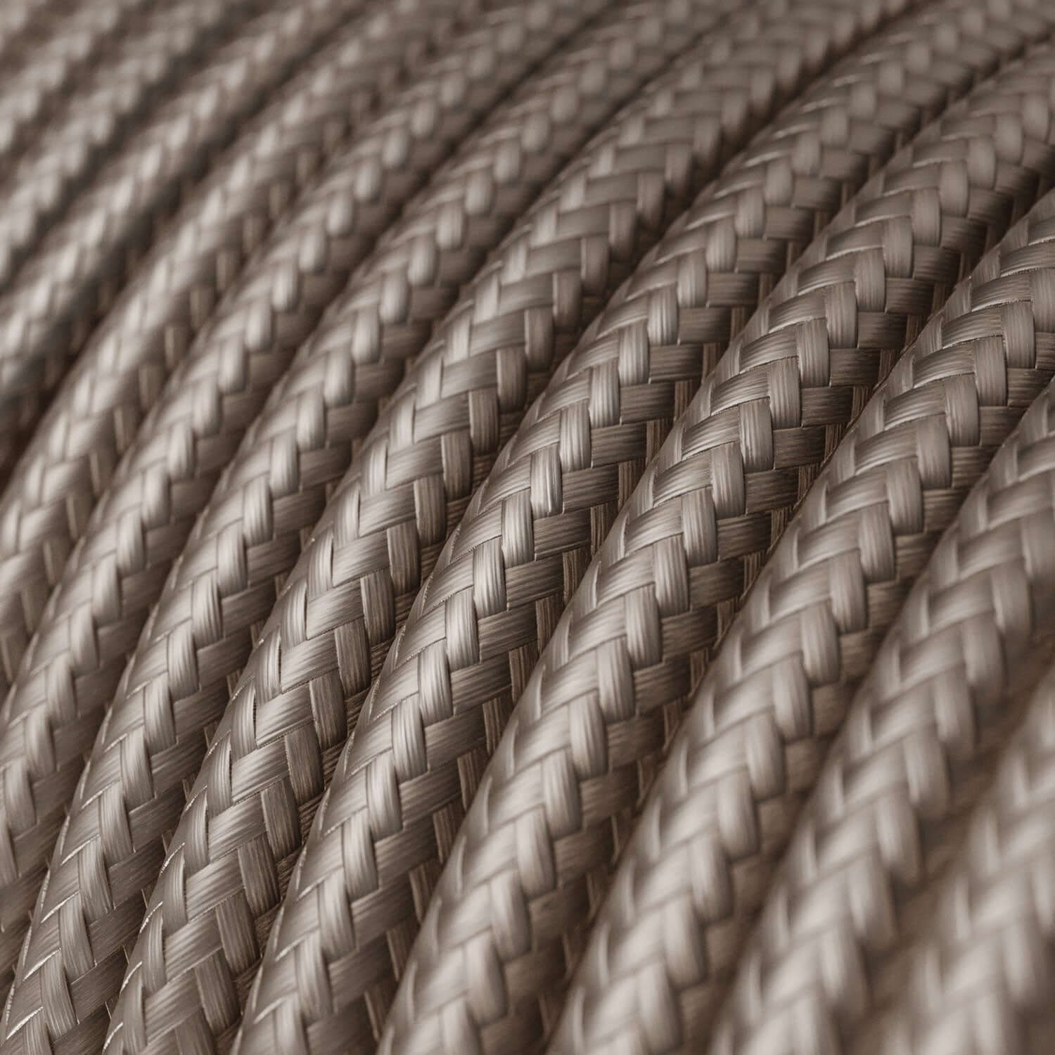 Strijkijzersnoer van glanzend textiel in de kleur Cipria - Het Origineel Creative Cables, voor zichtbare designinstallaties - RM27 - Image 2