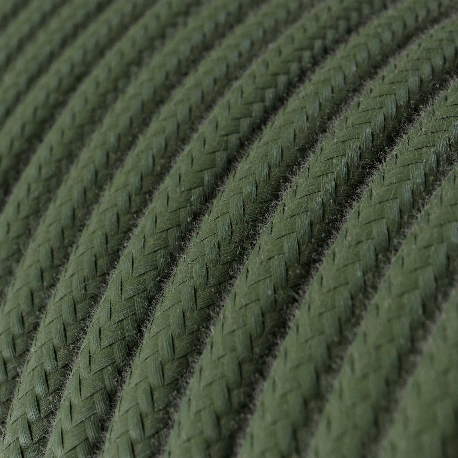 Strijkijzersnoer Salie Groen in katoen - Het Origineel Creative-Cables - RC63 rond 2x0,75mm / 3x0,75mm - Image 2
