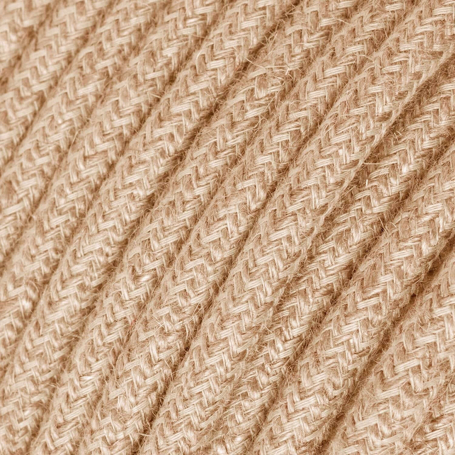 Ultra Soft strijkijzersnoer van siliconen bekleed met neutrale jute - RN06 rond 2x0,75 mm - Image 2