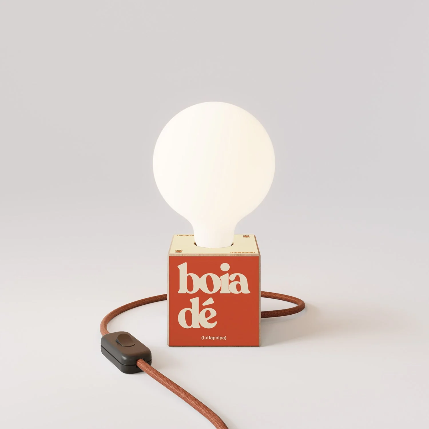 Cubetto tafellamp "Boia de" met globe-lichtbron met porseleineffect - Tuttapolpa - Image 4