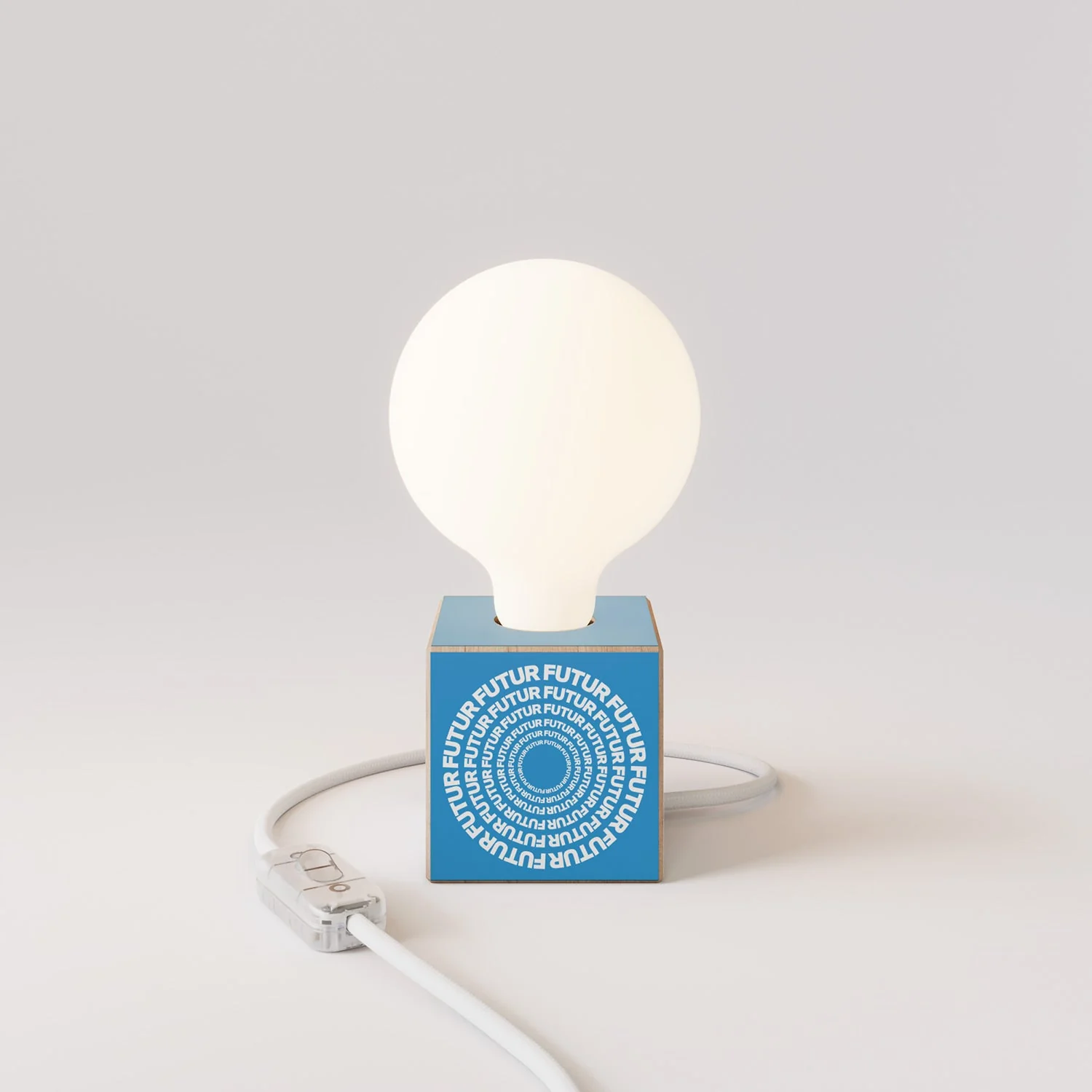 Tafellamp Cubetto "Futur" met bolvormige Lichtbron met porseleineffect - Futur festival - Image 4