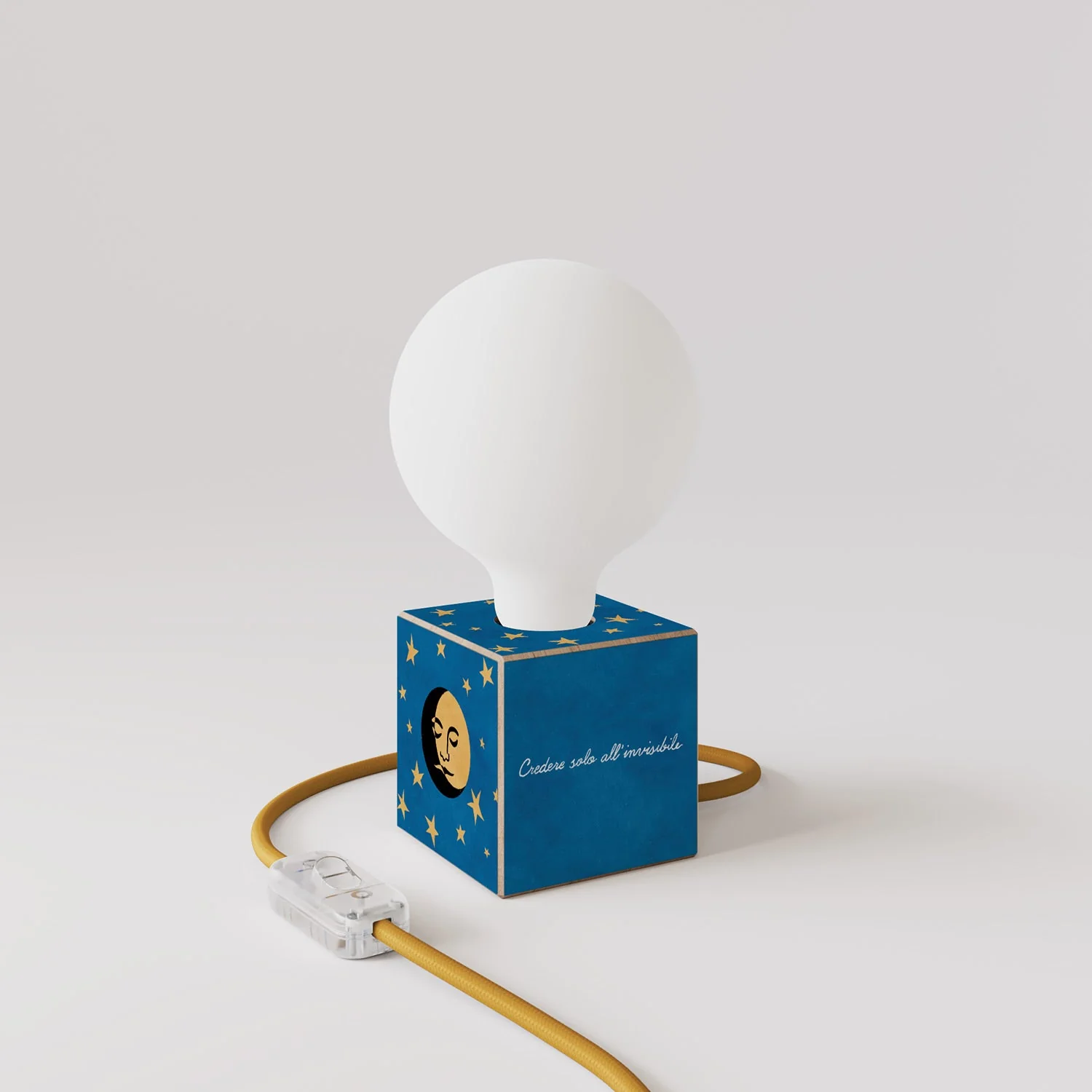 Cubetto tafellamp "La luna" met globe porseleineffect Lichtbron - Santomanifesto - Image 3